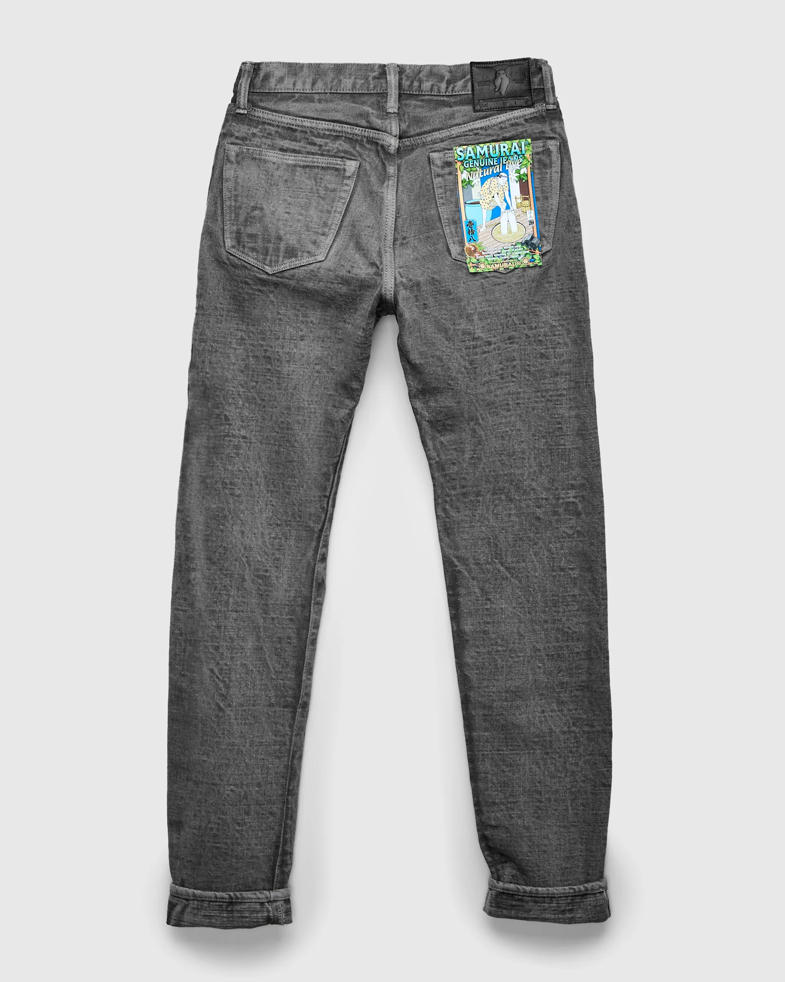 BOS211XX-SU "Shizen" 18oz Sumi Ink Selvedge Denim - Relaxed Tapered Fit - Image 3