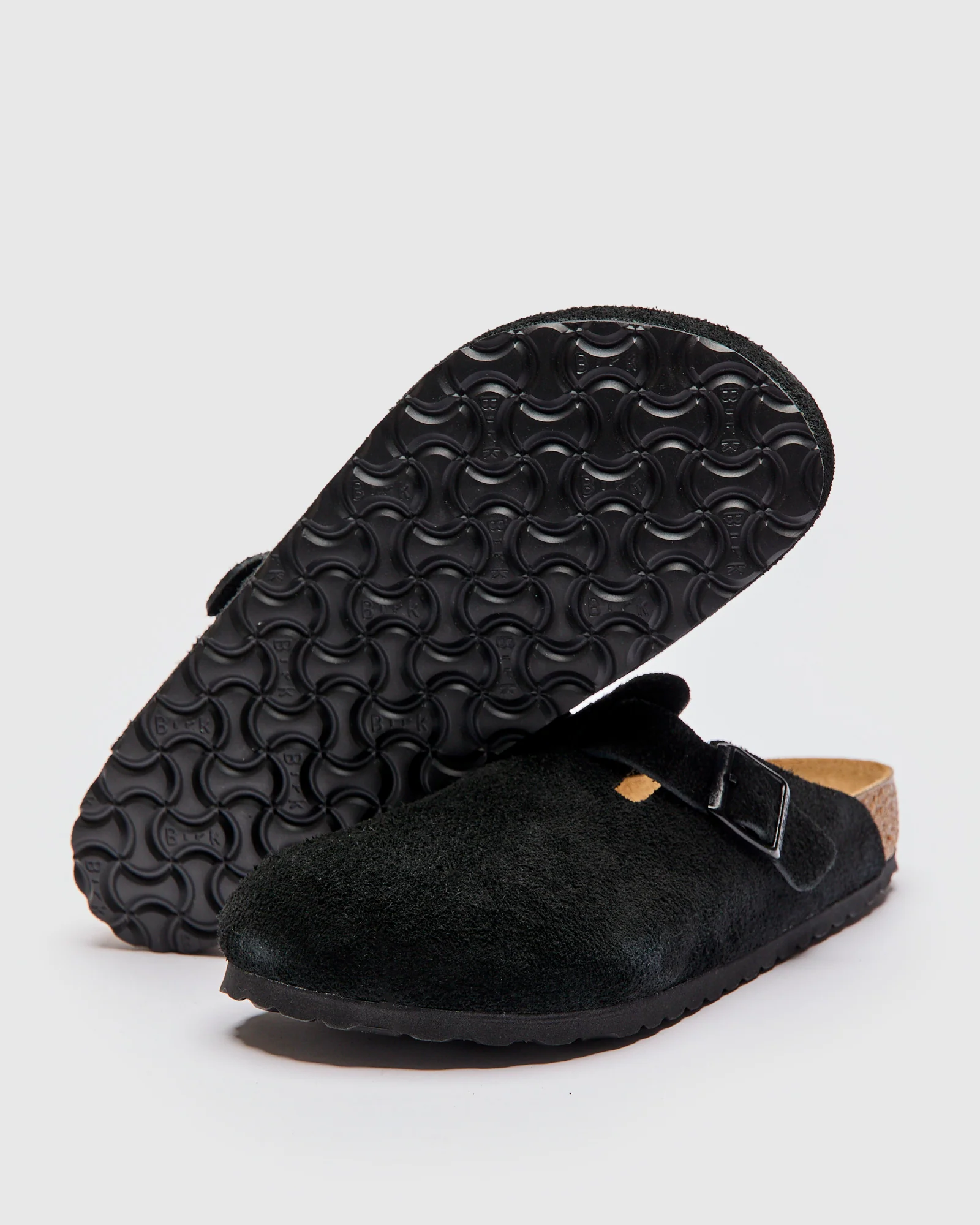 Boston Clog in Black Suede SFB - Image 2