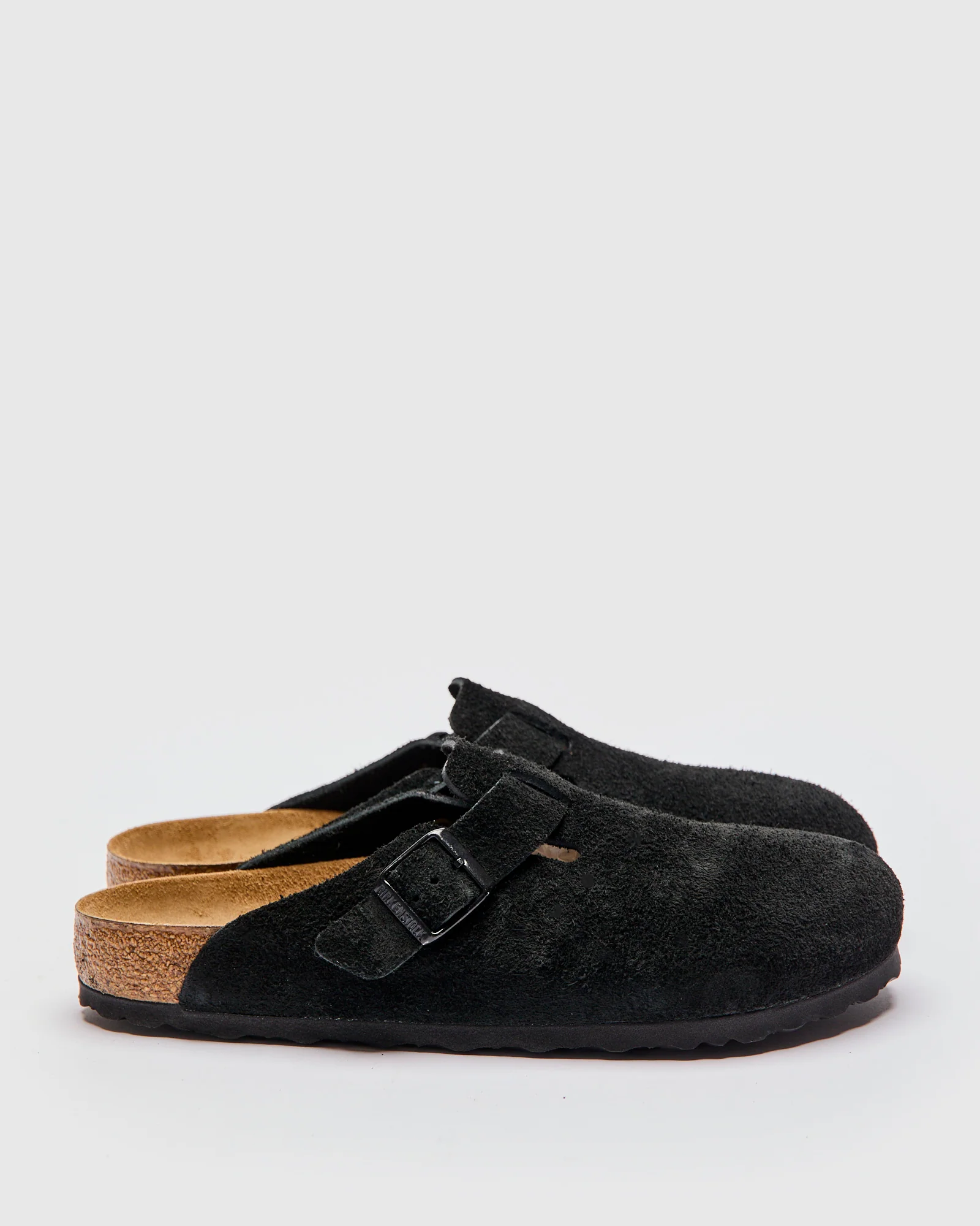Boston Clog in Black Suede SFB - Image 3