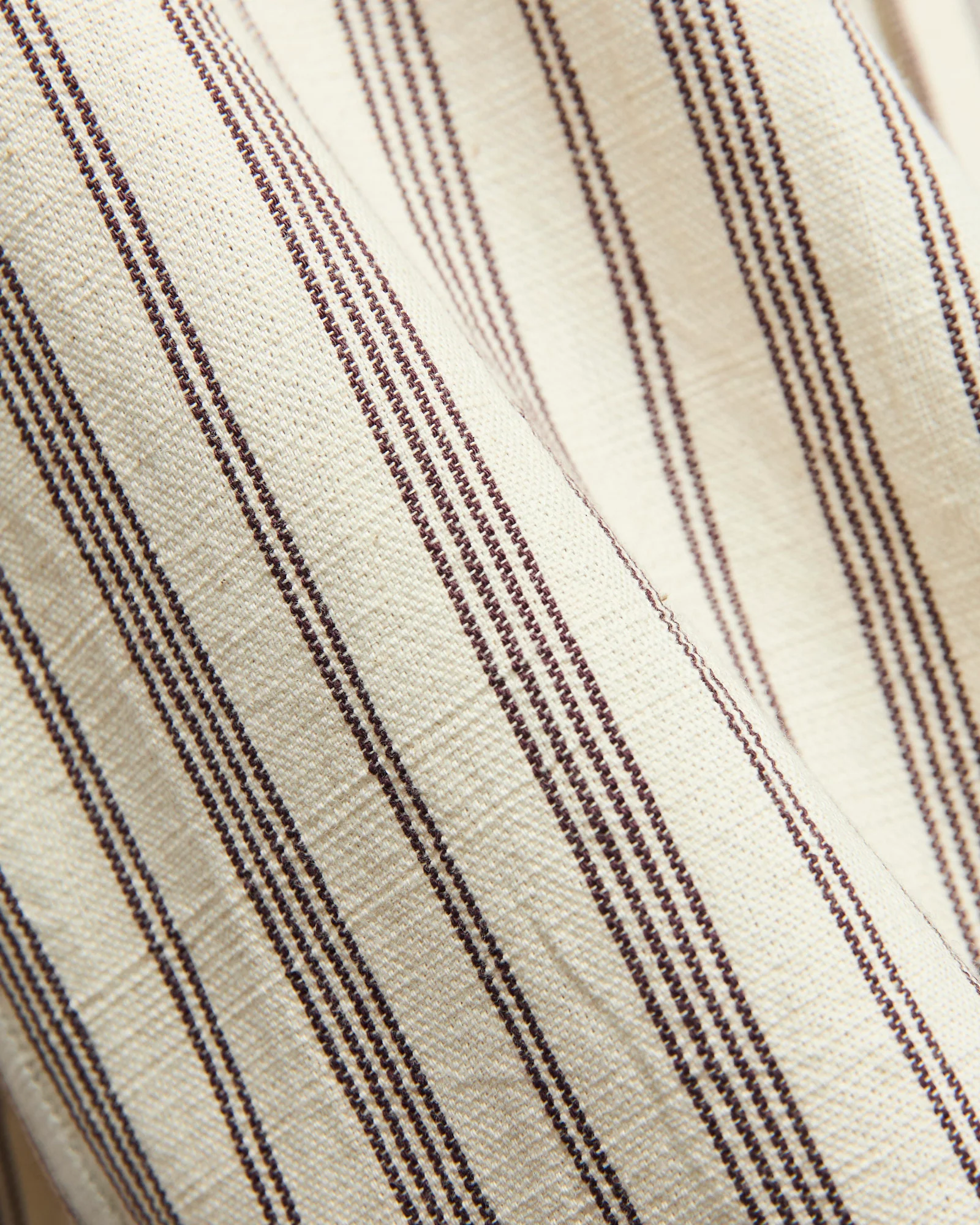 Handwoven Brook Shirt in Natural Plum Stripe - Image 2