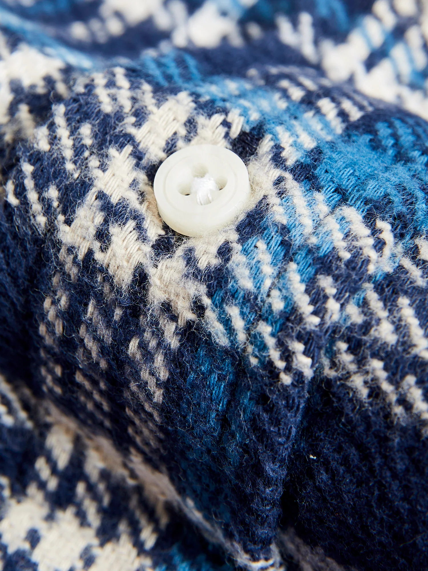 Brushed Triple-Yarn Flannel in Aqua - Image 6