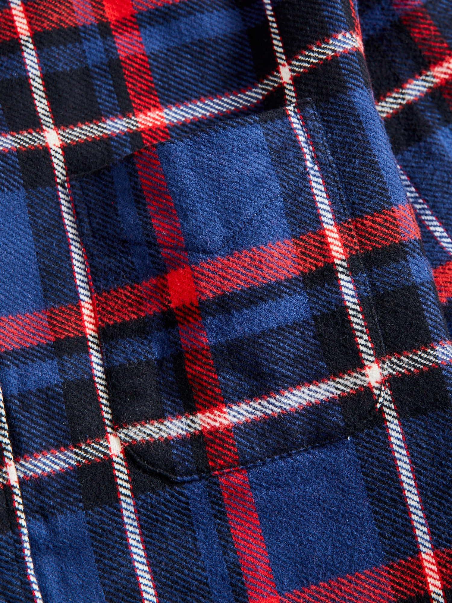 Brushed Triple-Yarn Flannel in Dark Navy - Image 4