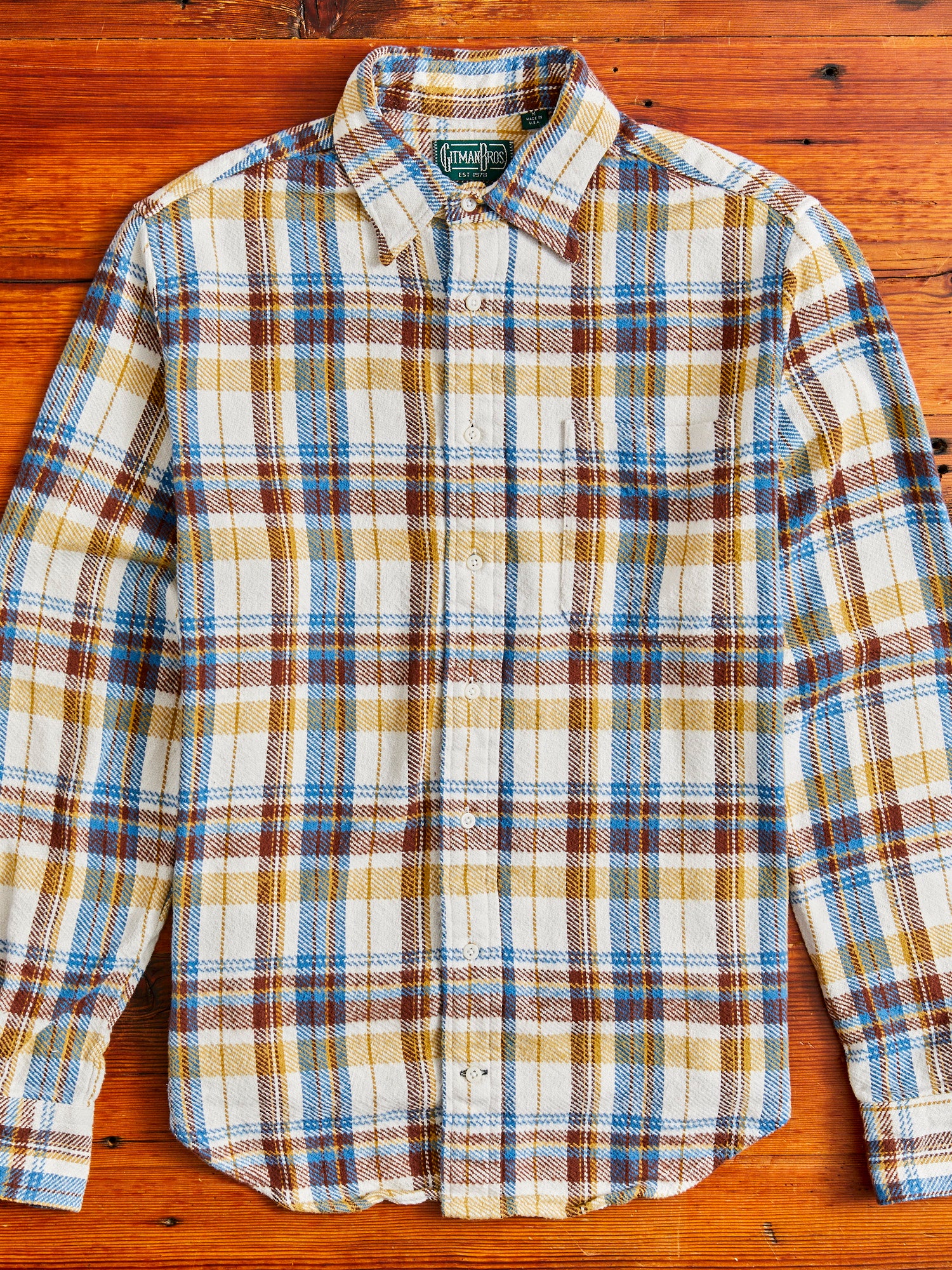 Brushed Triple-Yarn Flannel in White