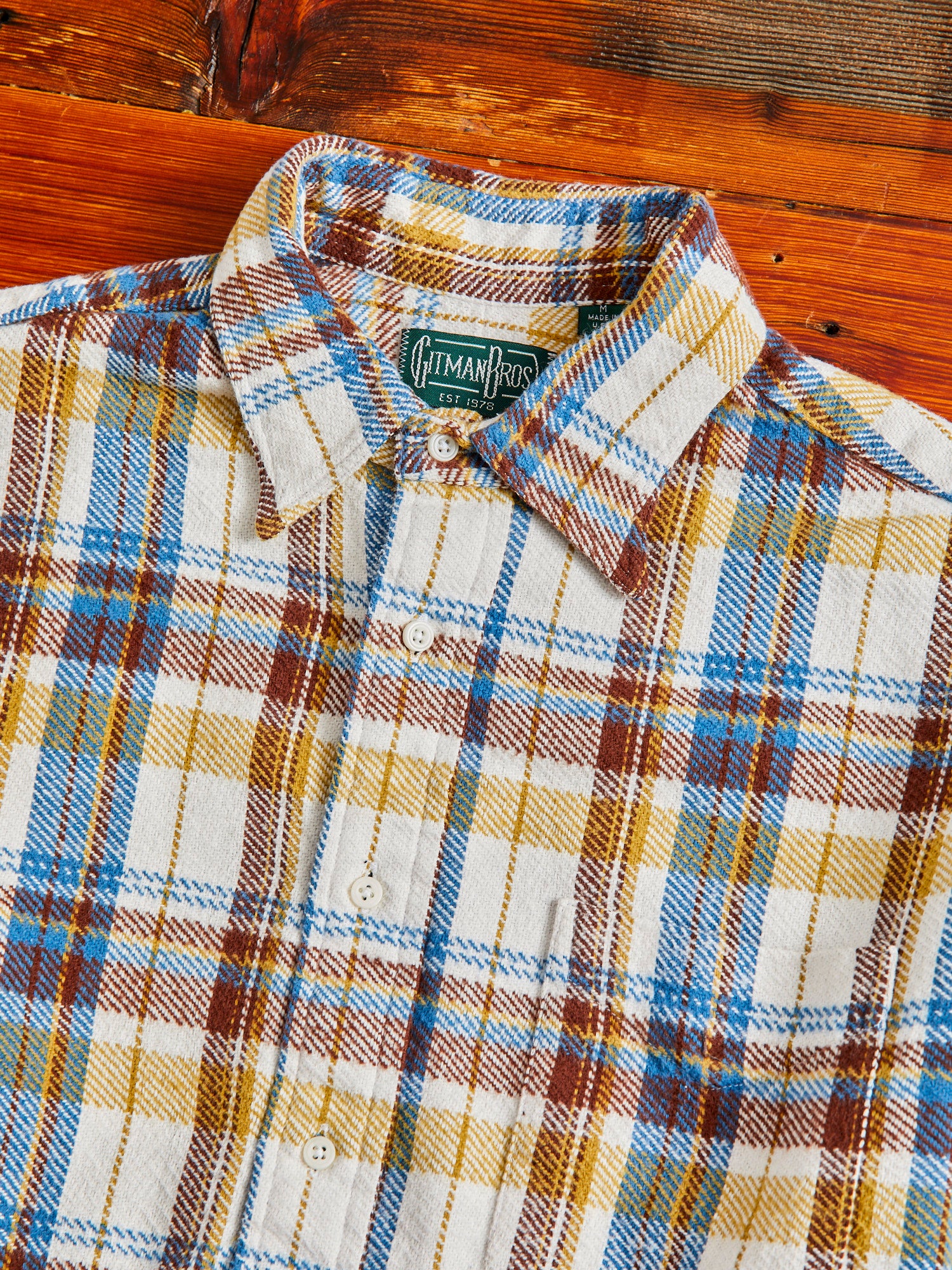 Brushed Triple-Yarn Flannel in White - Image 3