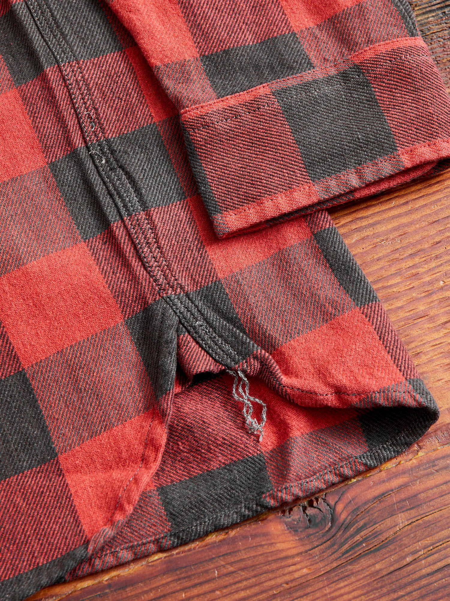 Buffalo Check Work Shirt in Red - Image 10