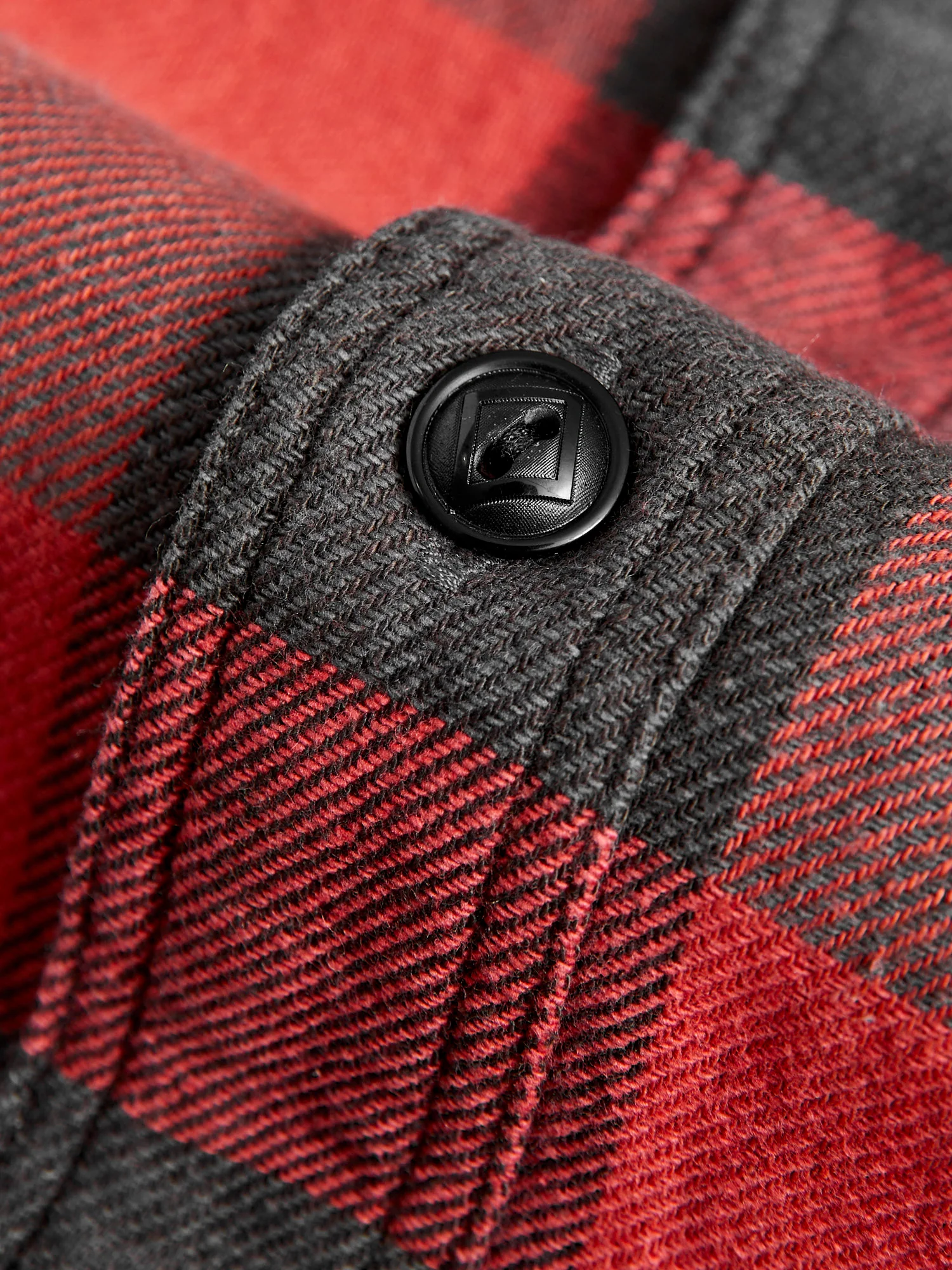 Buffalo Check Work Shirt in Red - Image 7