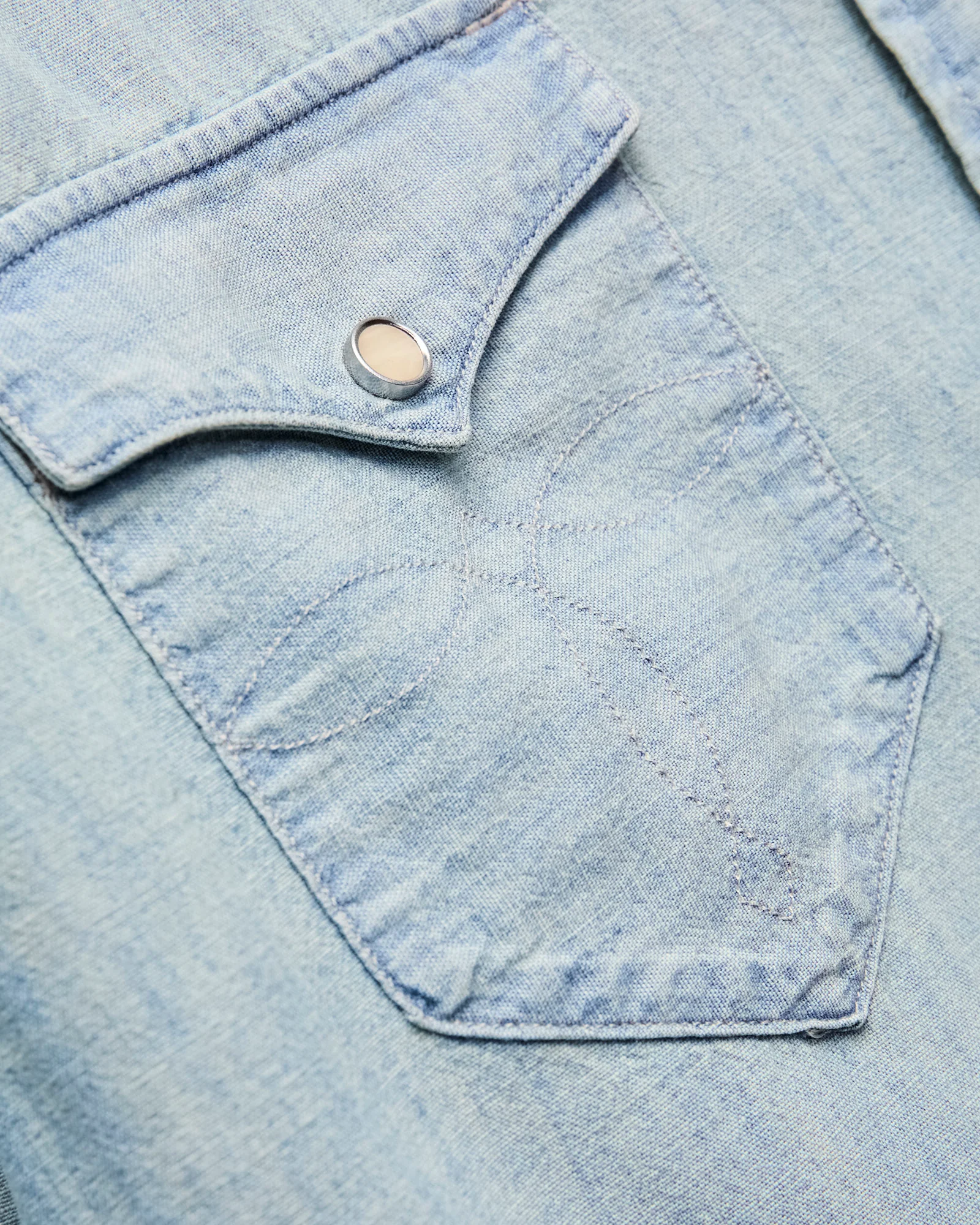 Buffalo Western Workshirt in Davey Wash - Image 7