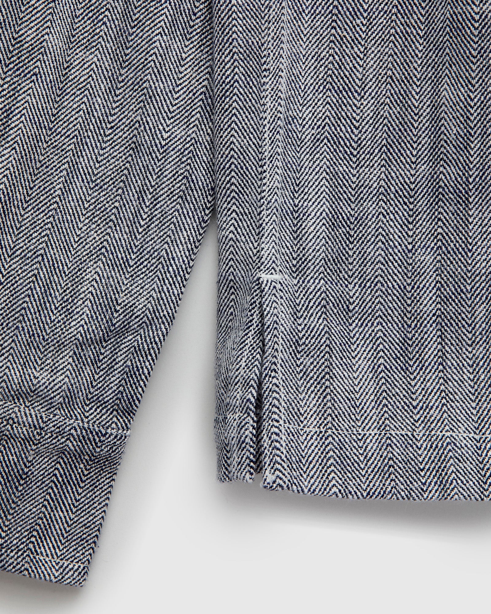 Camp Shirt in Black Linen Herringbone Twill - Image 5