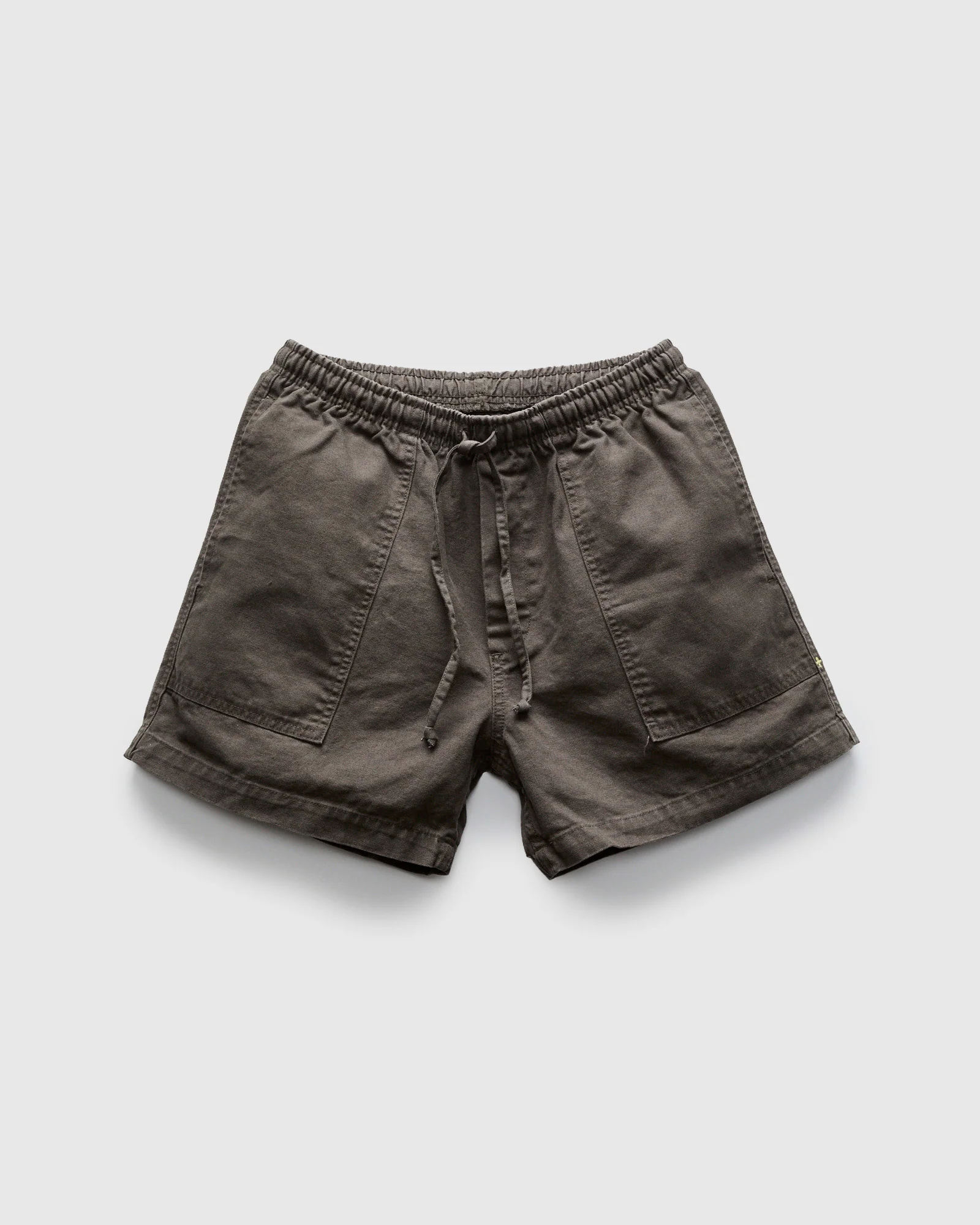Canvas Lounge Shorts in Faded Black