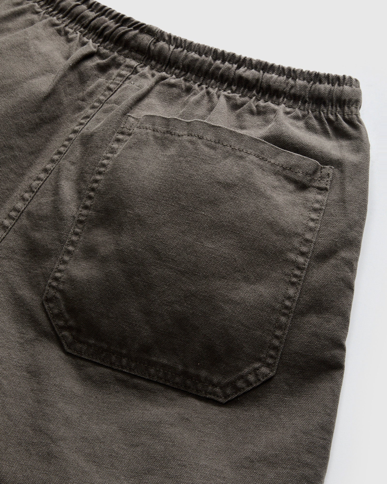 Canvas Lounge Shorts in Faded Black - Image 3