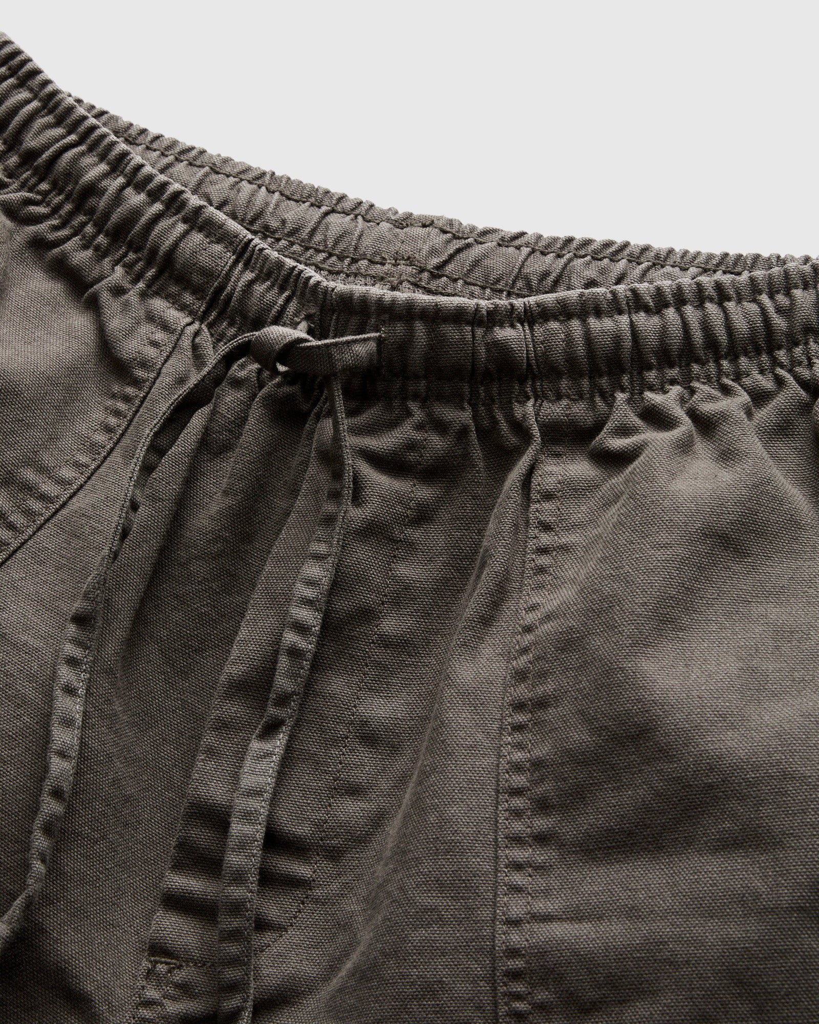 Canvas Lounge Shorts in Faded Black - Image 4