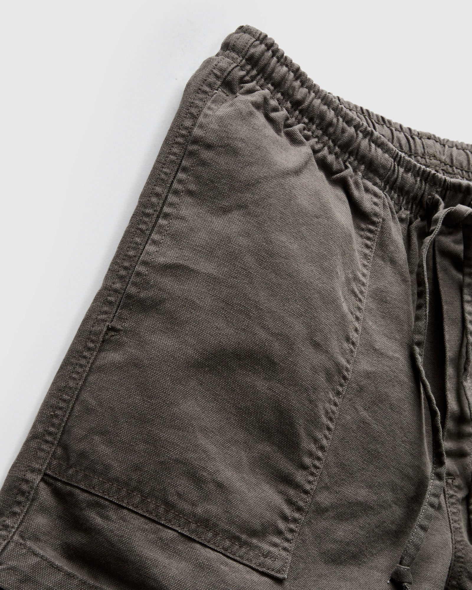 Canvas Lounge Shorts in Faded Black - Image 6