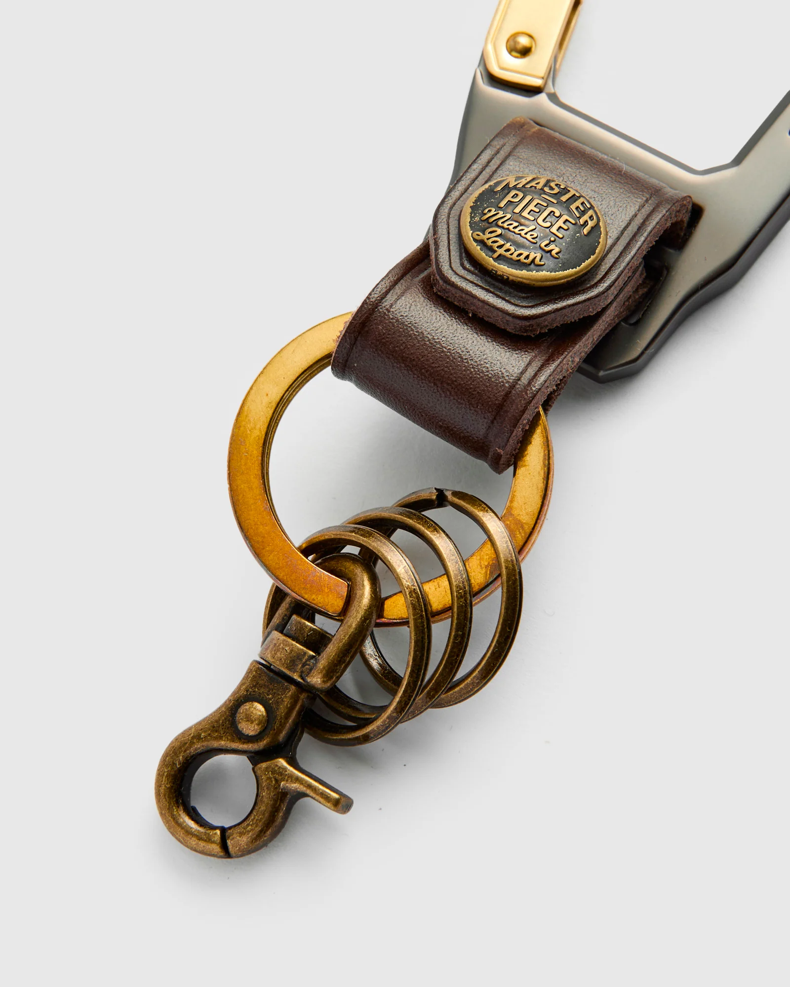 Carabiner Keychain in Chocolate - Image 3