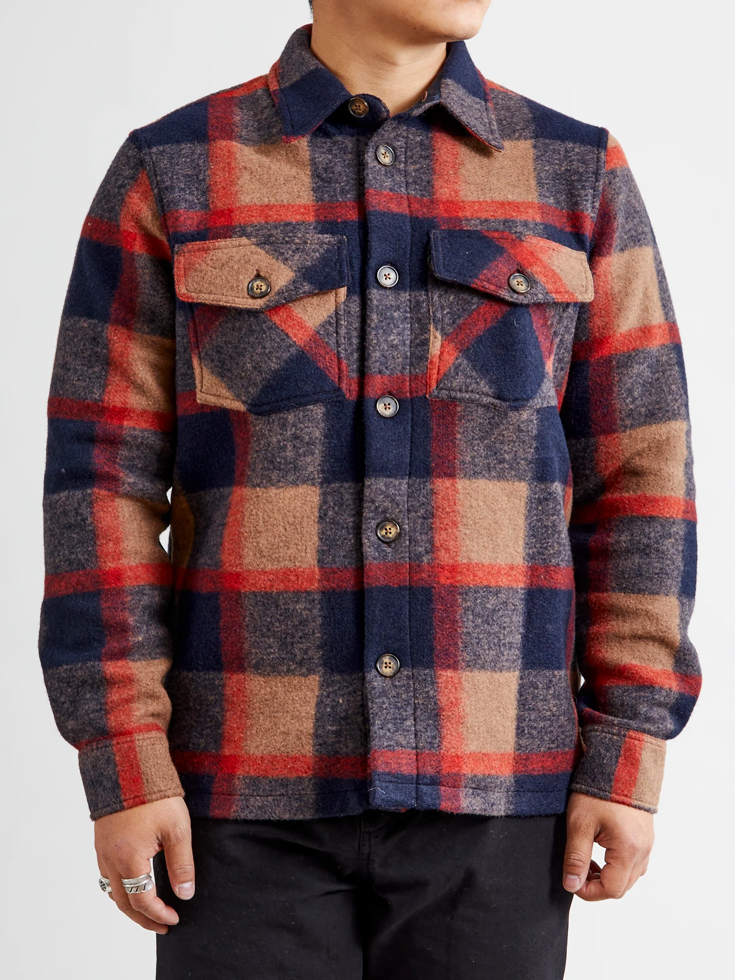 Catch Overshirt in Red - Image 2
