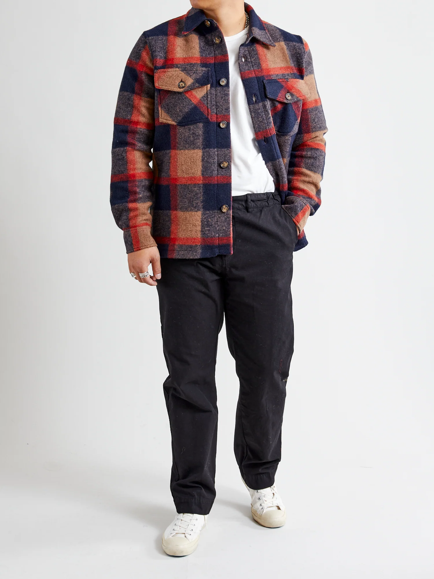 Catch Overshirt in Red - Image 9