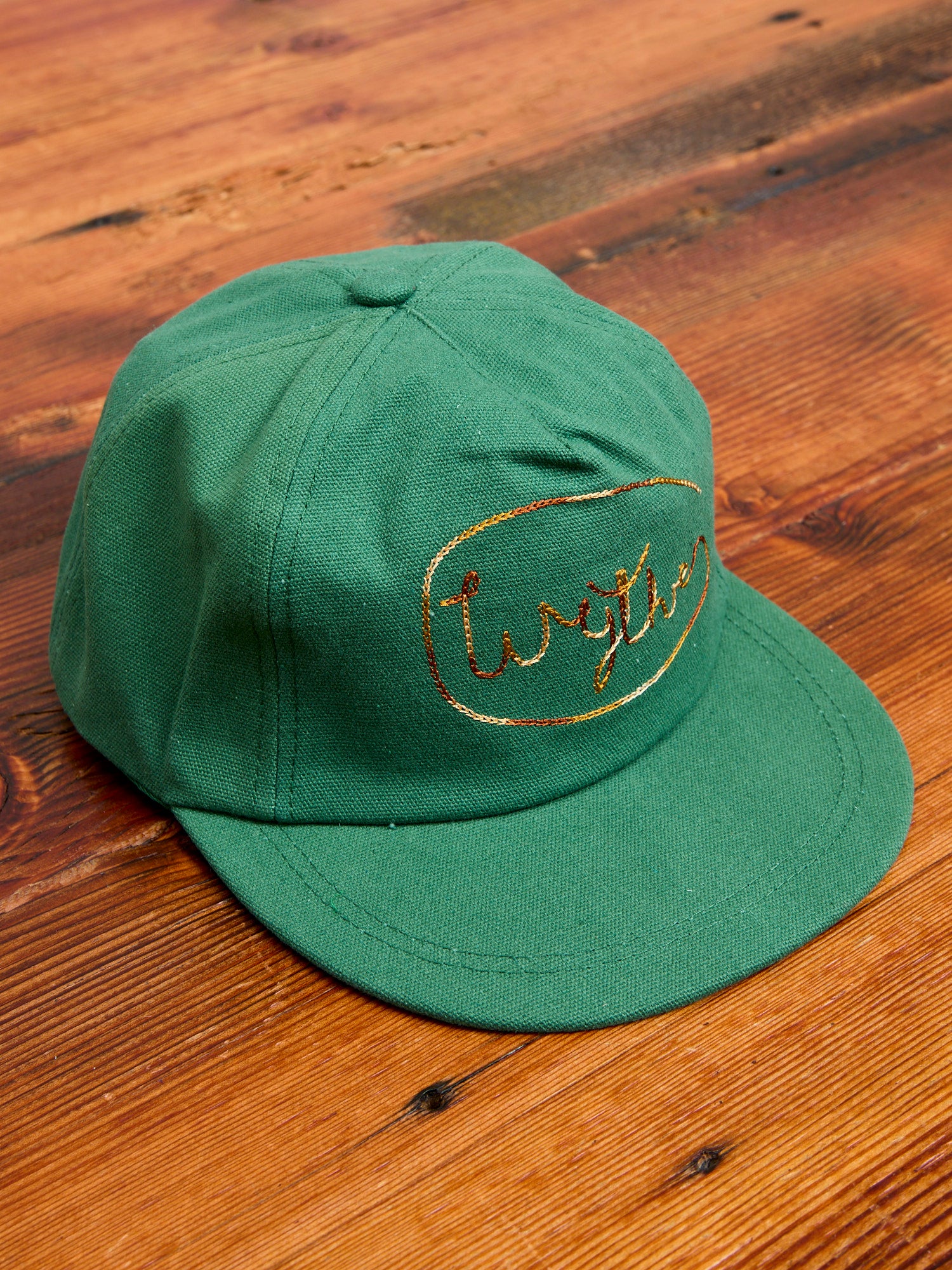 Chainstitch Canvas Ranch Hat in Green