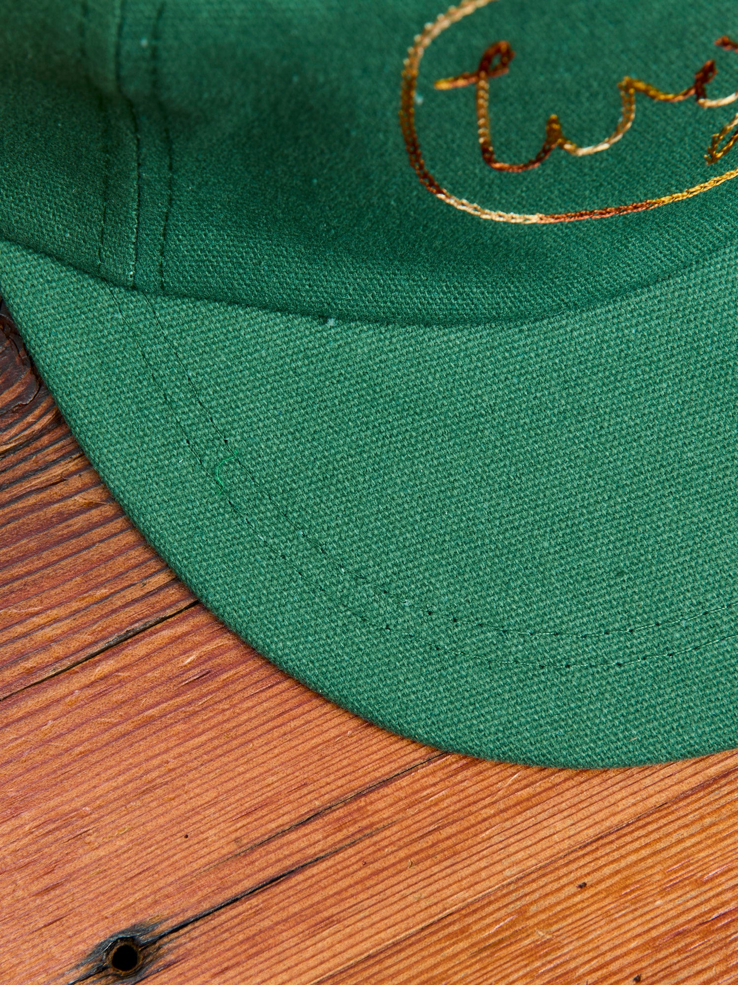Chainstitch Canvas Ranch Hat in Green - Image 6