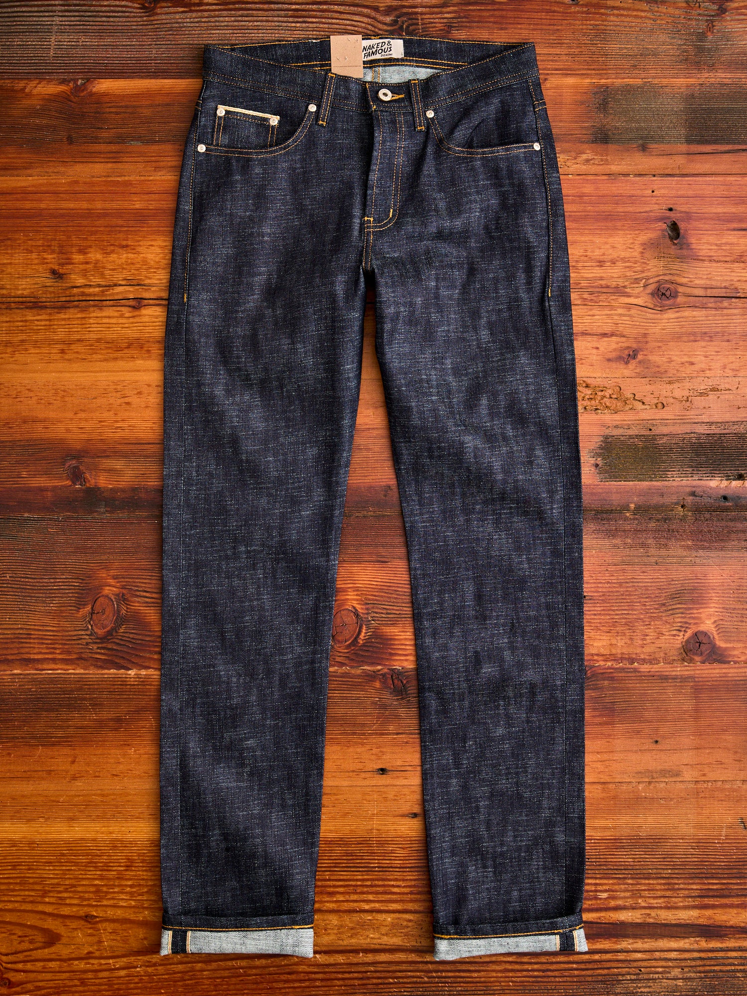 "Chinese New Year Indigo Dragon" 12.5oz Selvedge Denim - Weird Guy Fit - Image 5