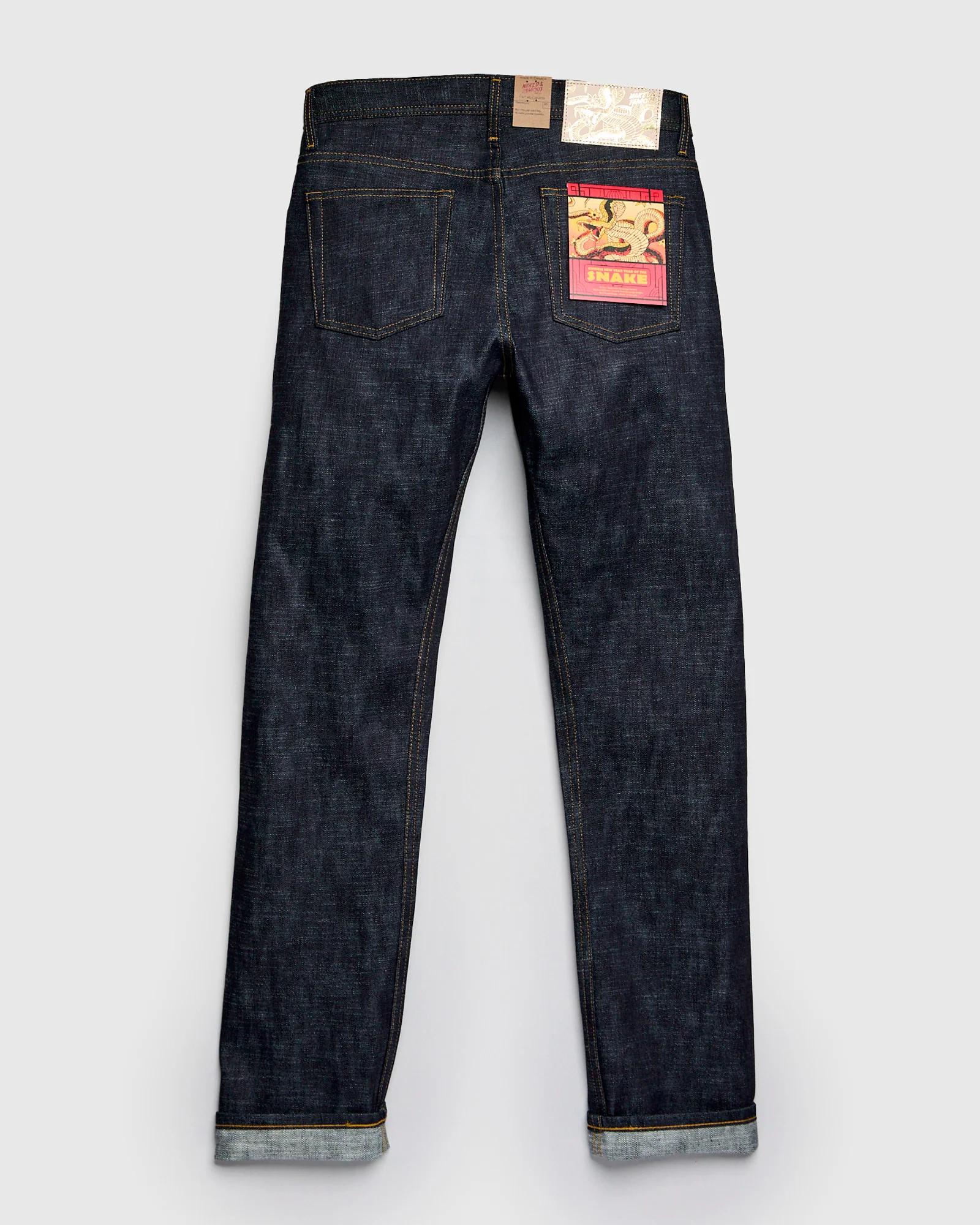 "Chinese New Year Snake" 12.5oz Selvedge Denim - Weird Guy Fit - Image 3