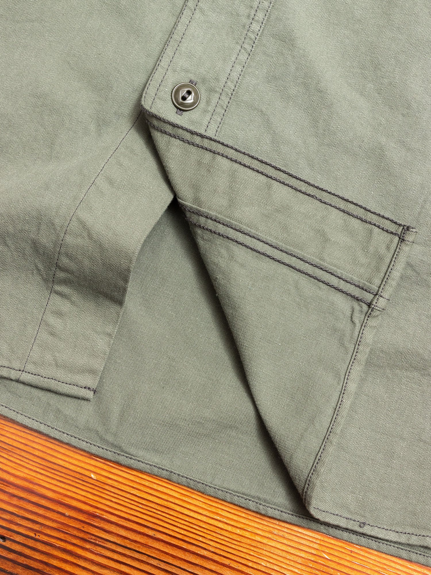 Classic Work Shirt in Olive - Image 7