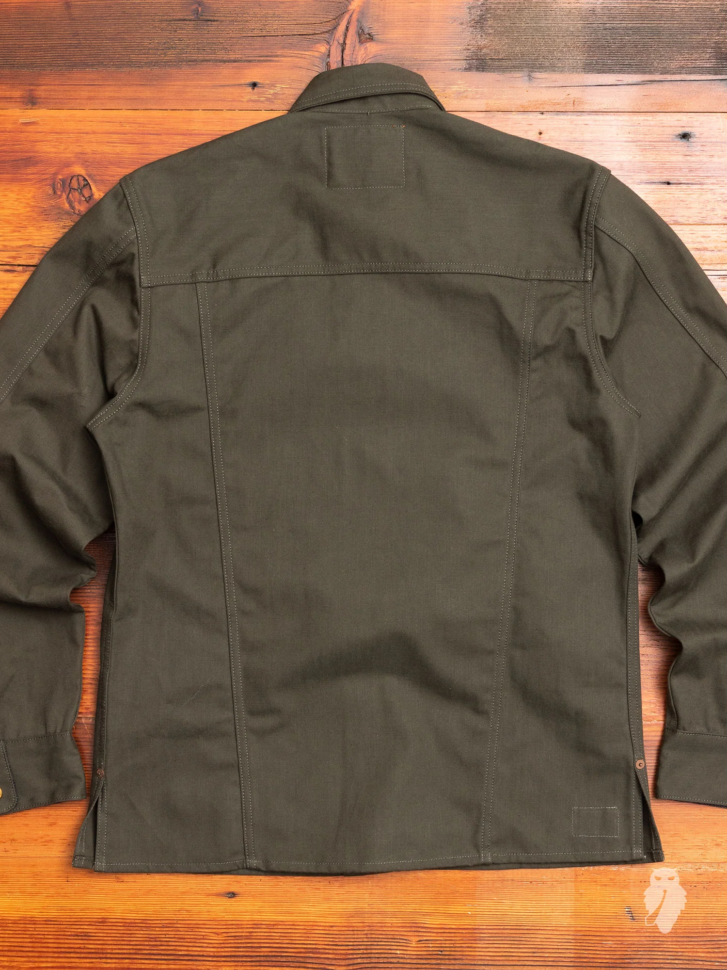 Copeland Canvas Shirt in Dark Green - Image 9
