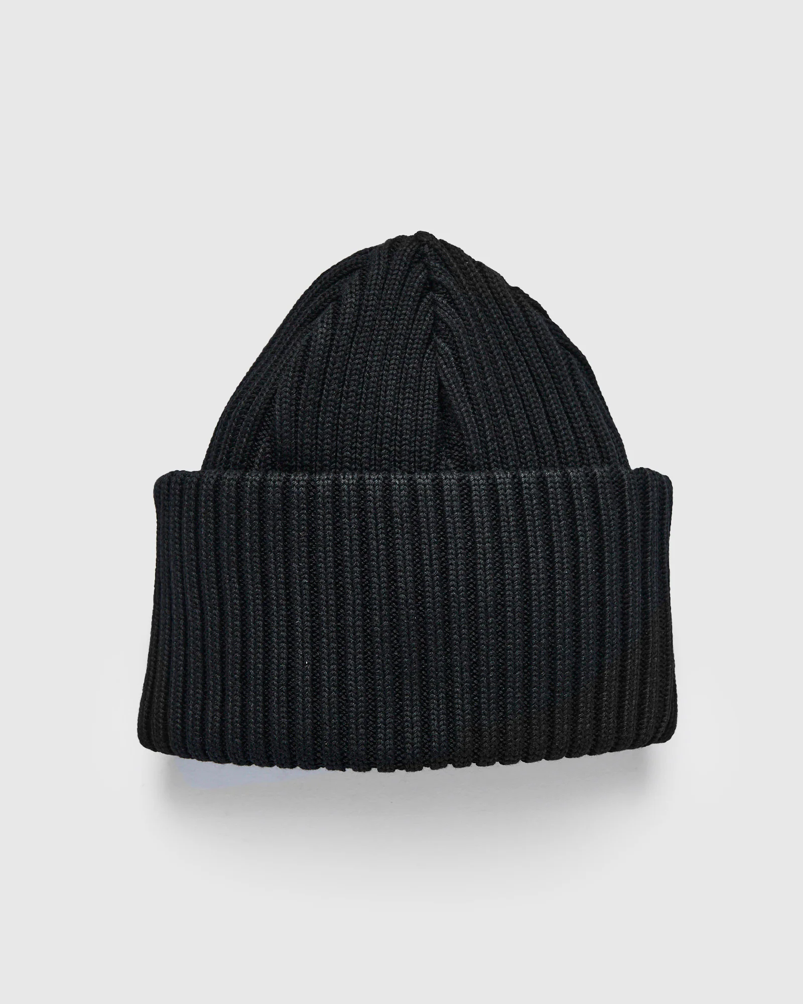 Cotton Knit Cap in Black - Image 3