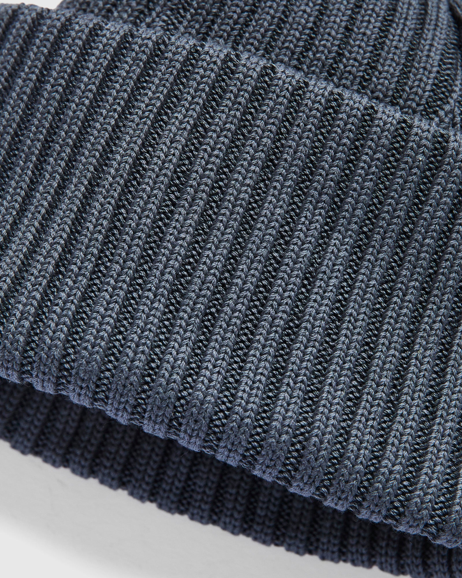 Cotton Knit Cap in Charcoal - Image 2
