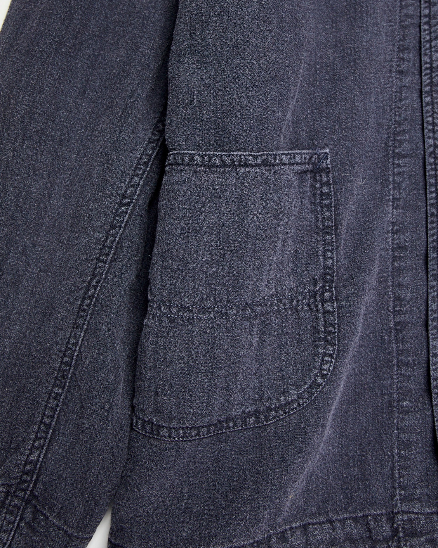 Cotton Linen Tusser Coverall in Navy - Image 5