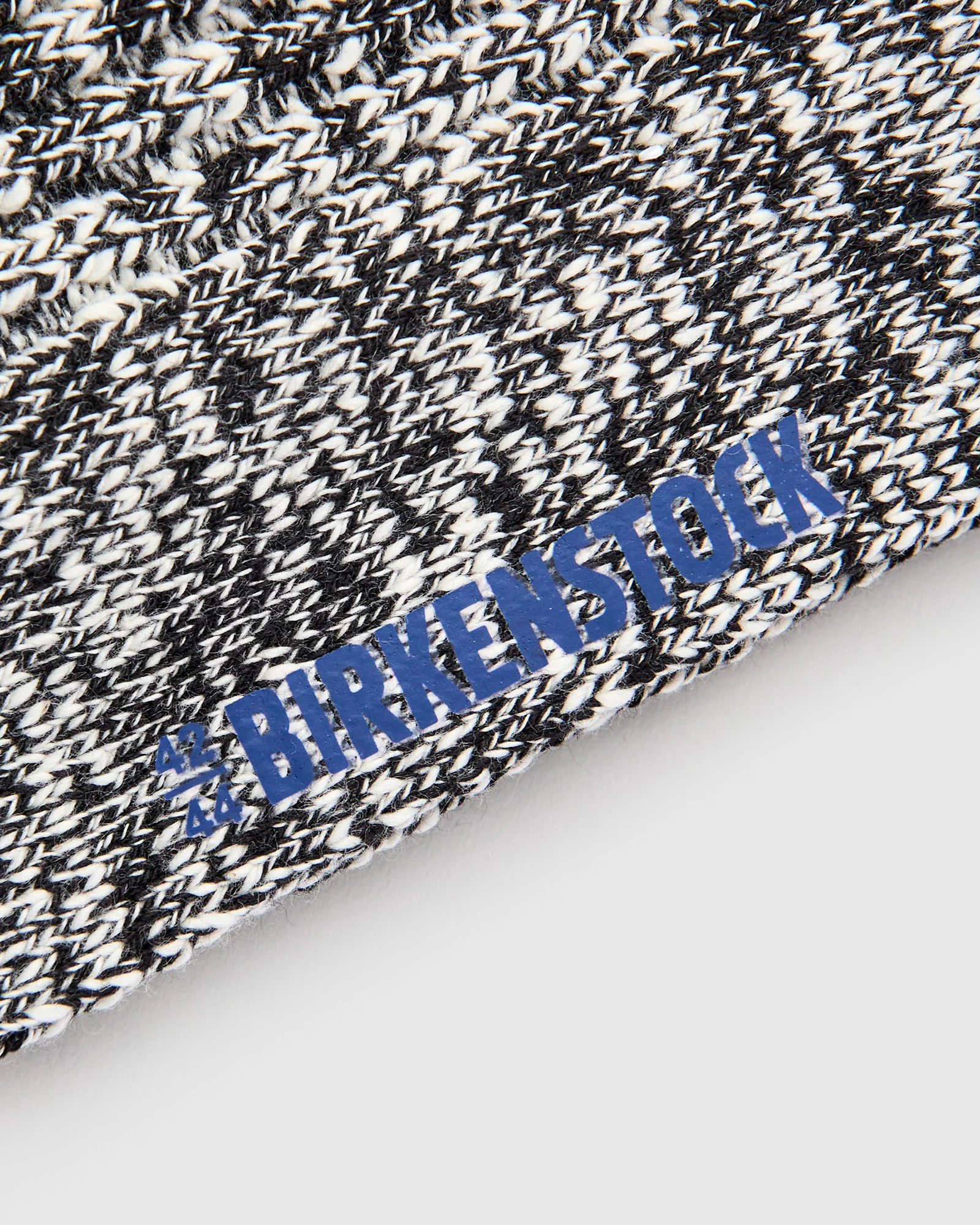 Cotton Slub Crew Sock in Black - Image 3