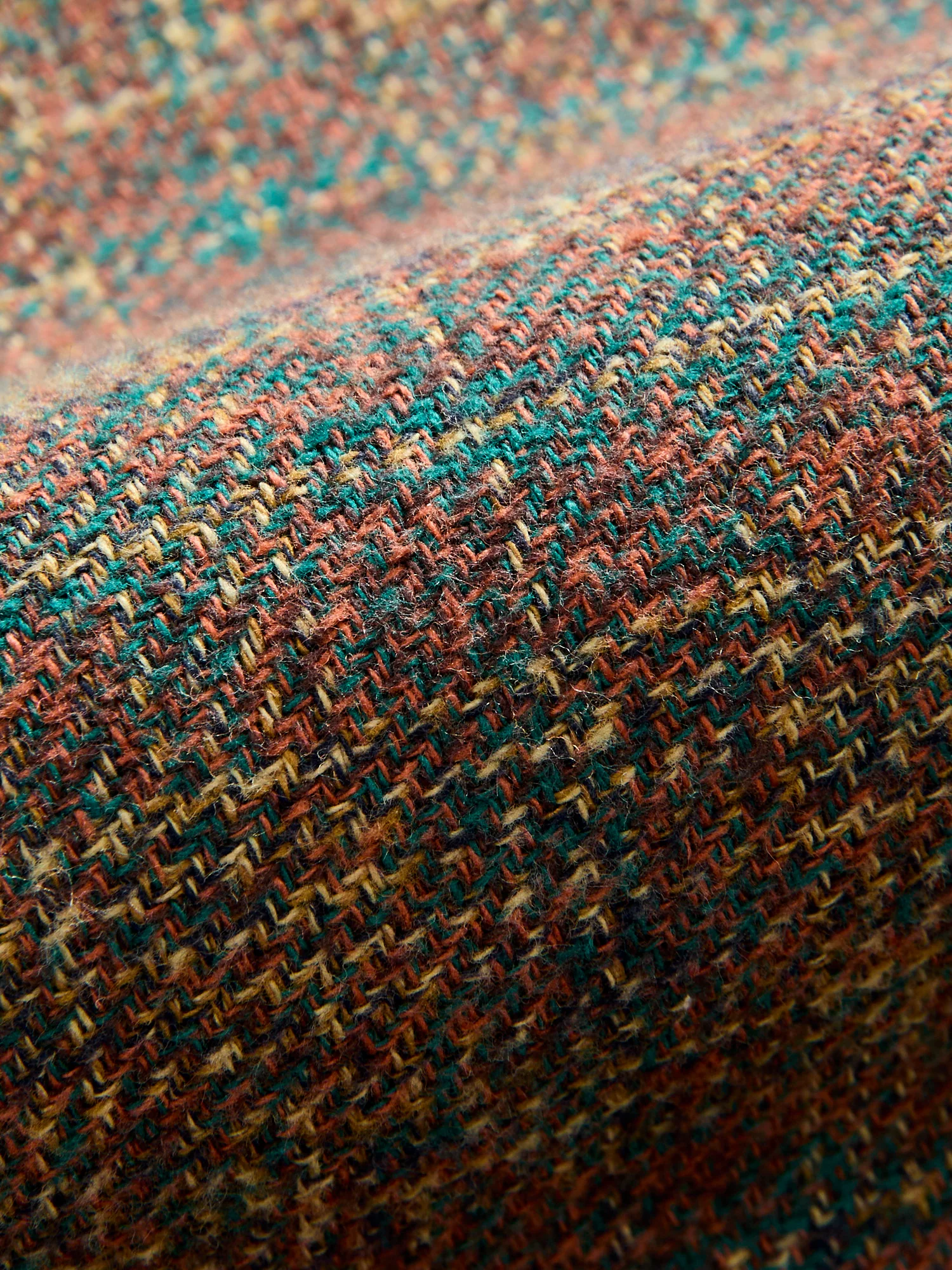 Cotton Tweed Camp Shirt in Brown - Image 8