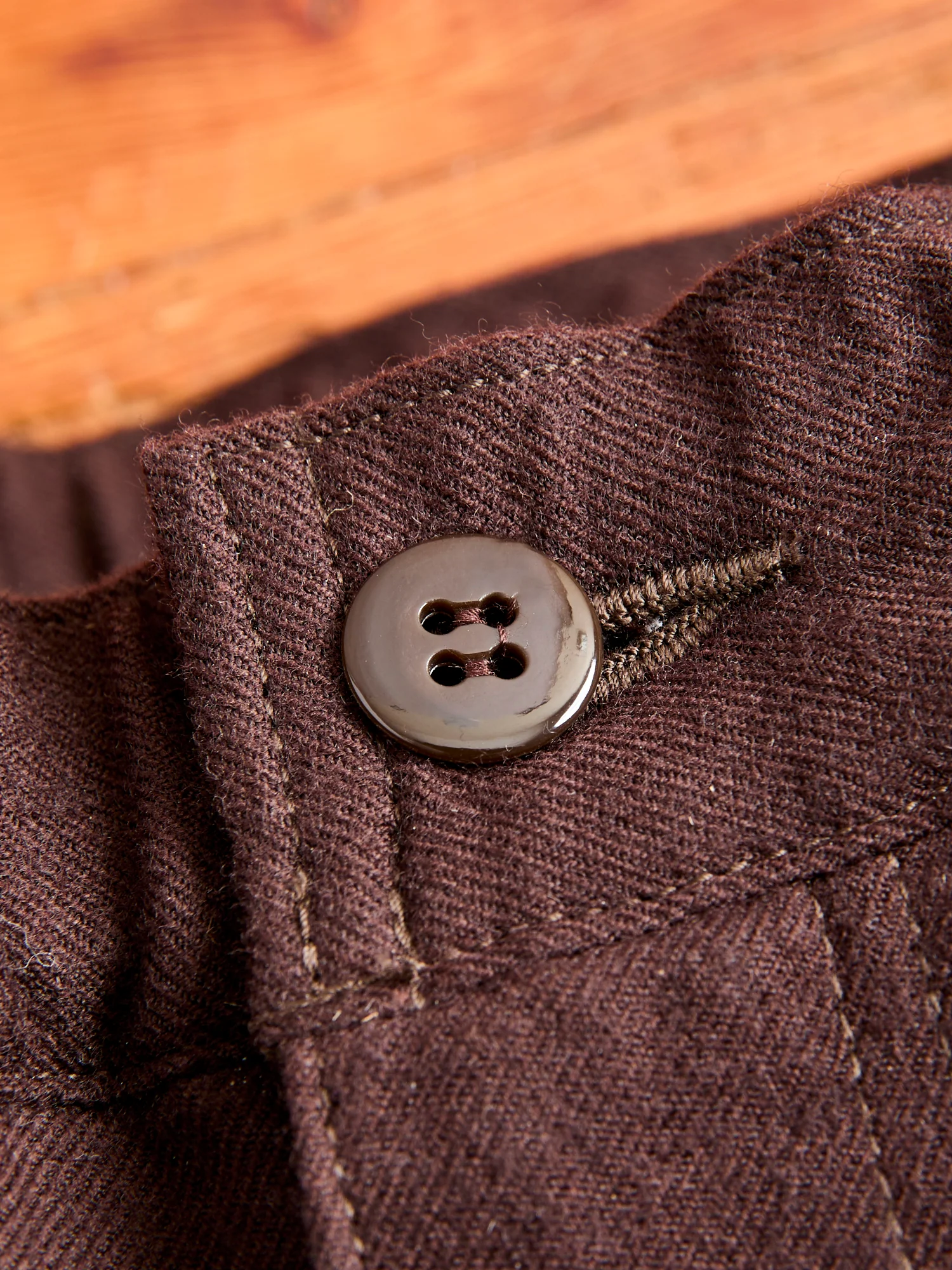 Cotton Wool Easy Pants in Brown - Image 6