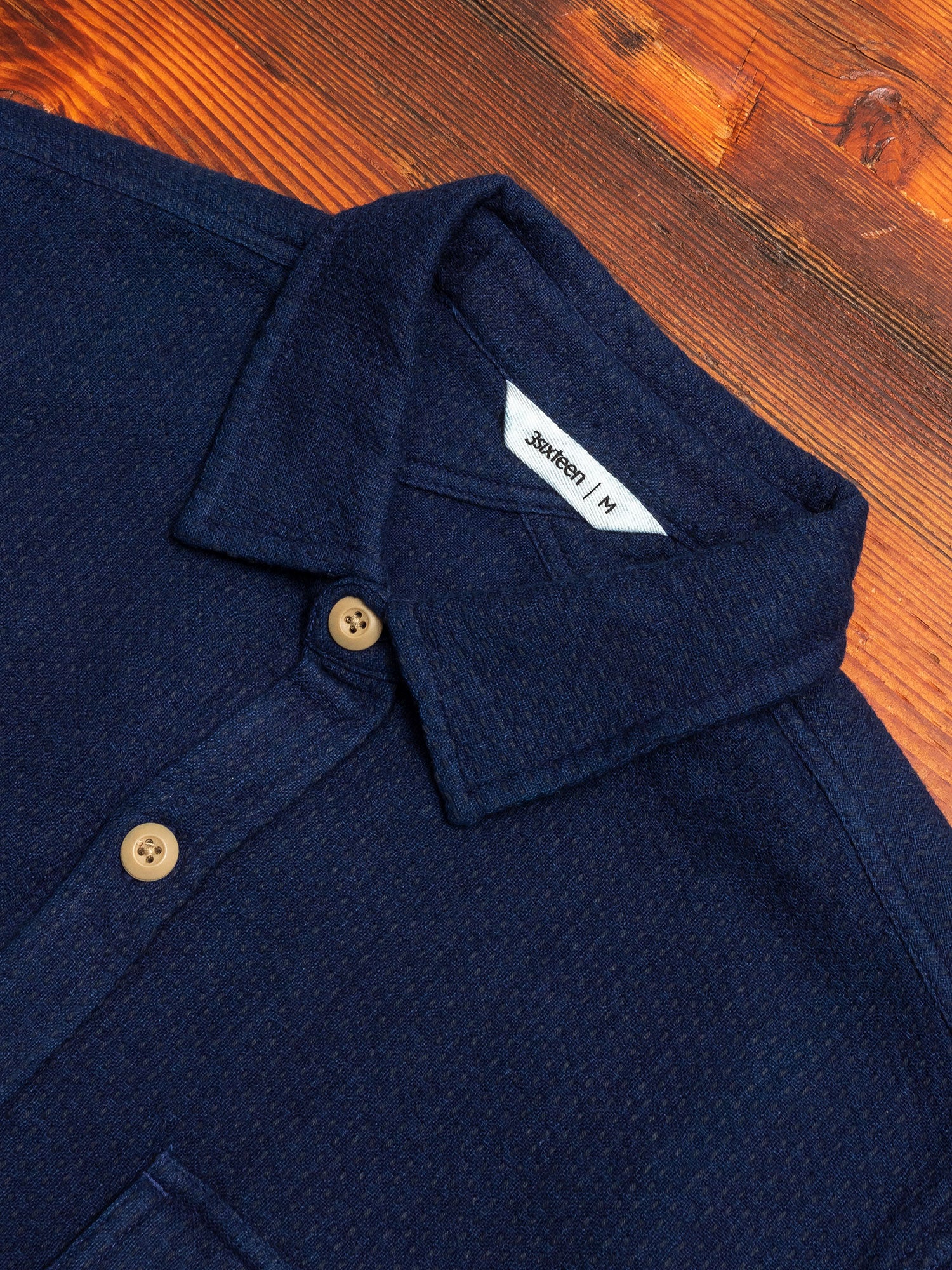 CPO Shirt in Indigo Sashiko - Image 3