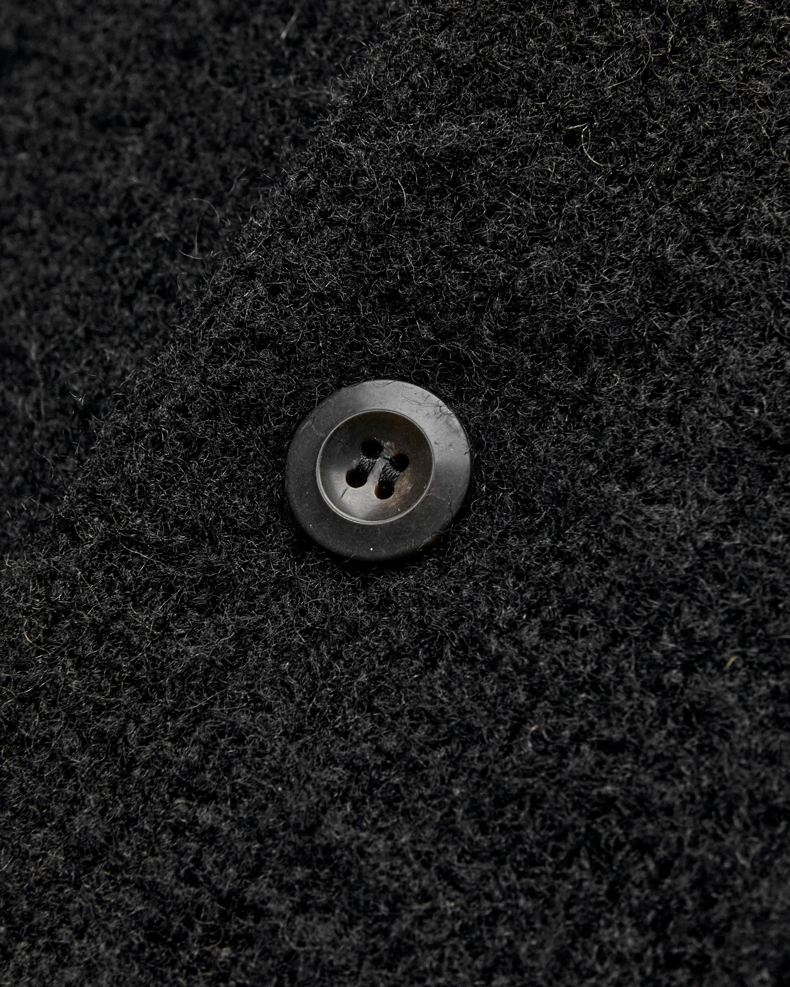 "Creatures of the Howlin' Moon" Wool Knit Cardigan in Black - Image 5