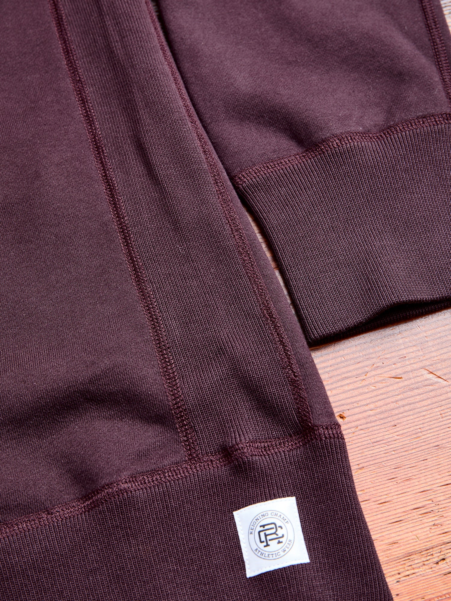 Crewneck Sweater in Oxblood - Image 6