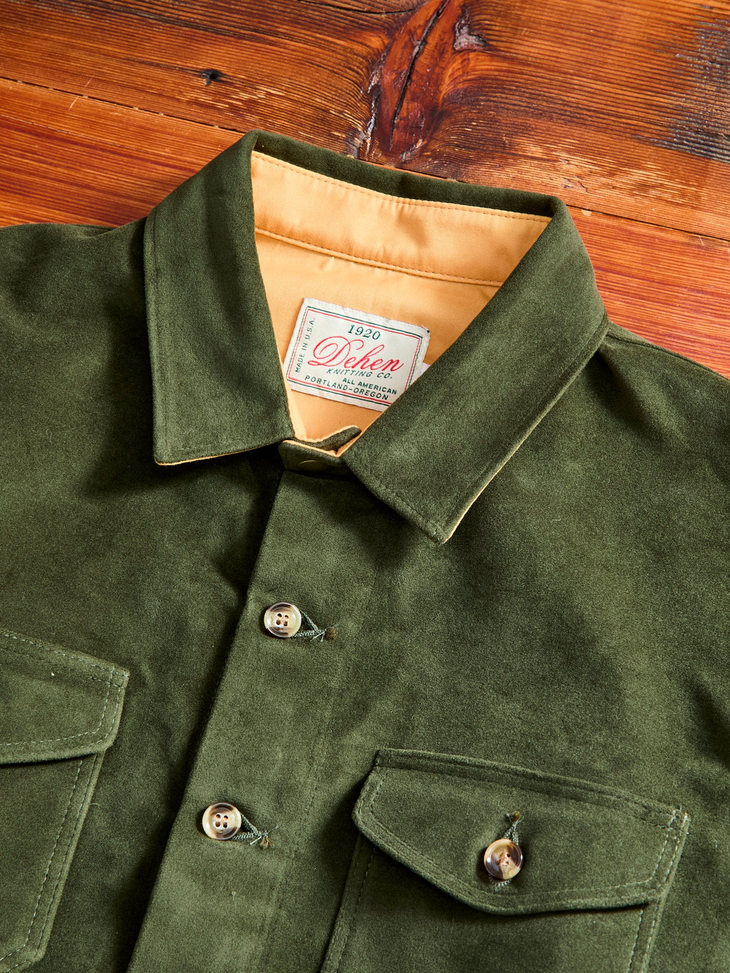 Crissman Overshirt in Loden Moleskin - Image 3