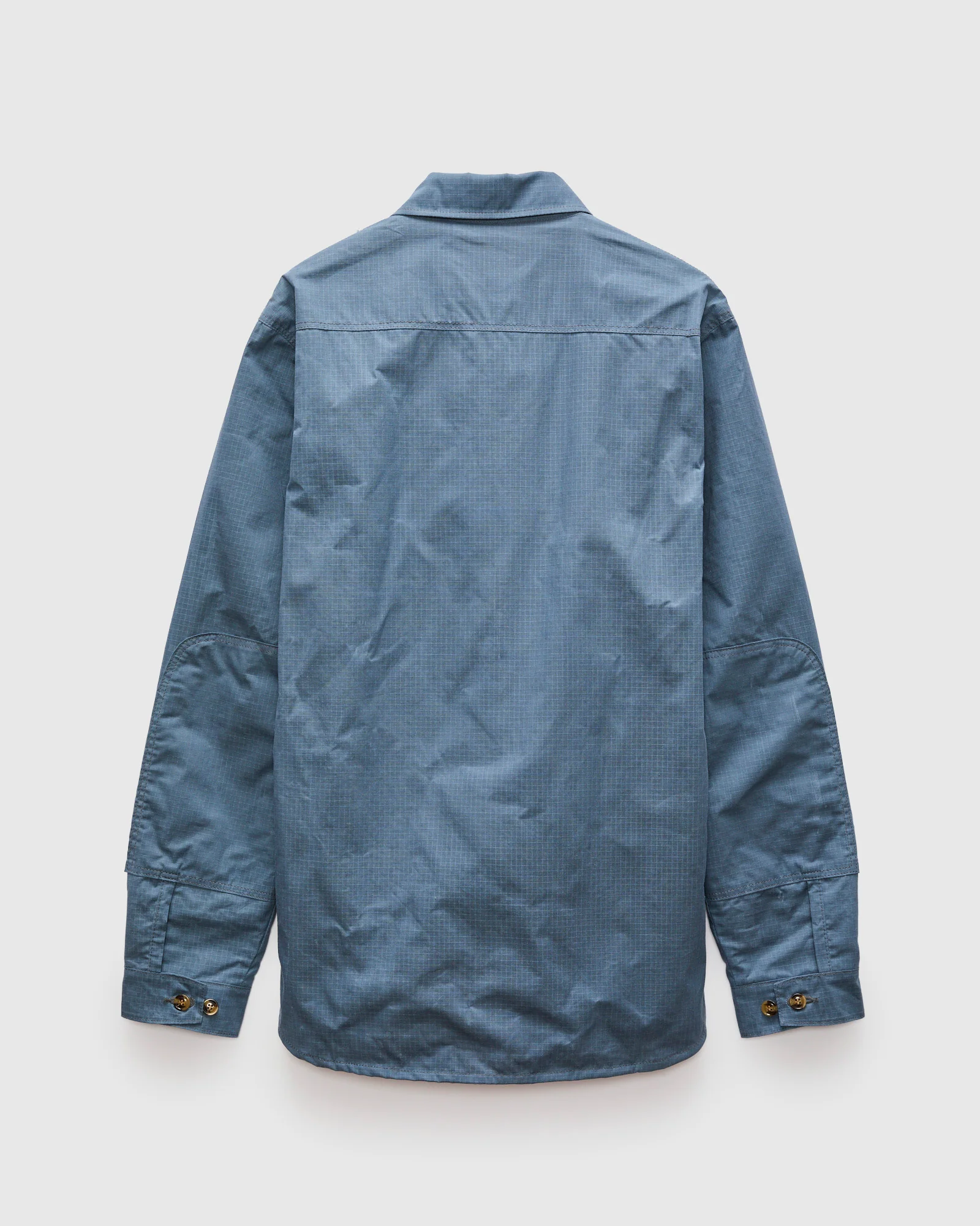 Crissman Overshirt in Waxed Ripstop Faded Blue - Image 3