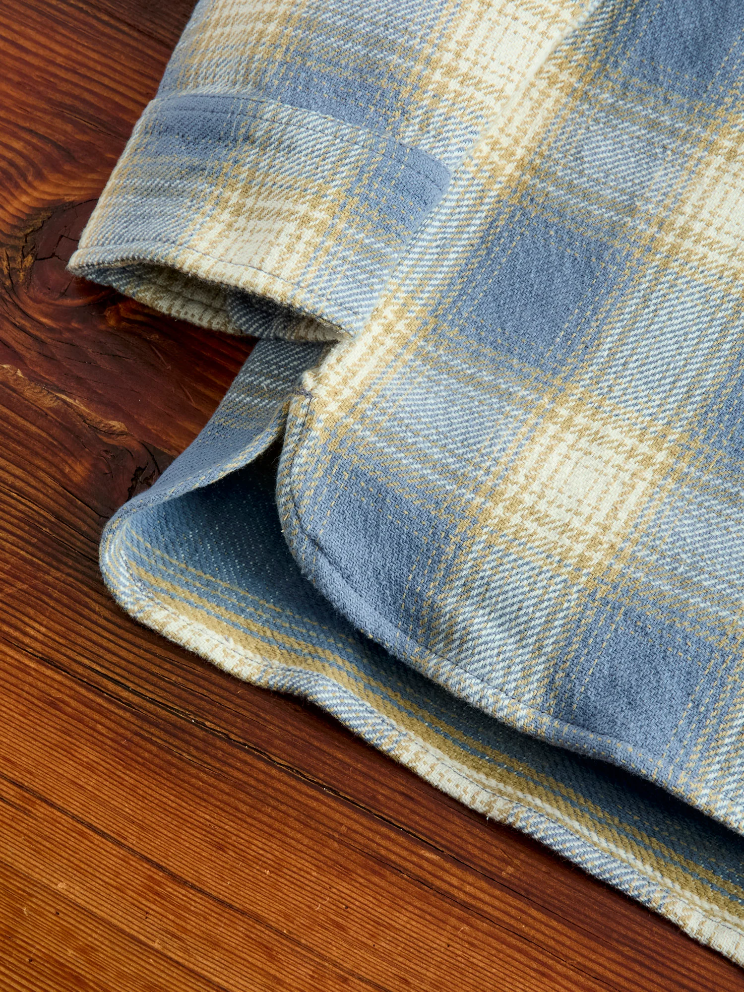 Crosscut Flannel in Powder Blue - Image 6