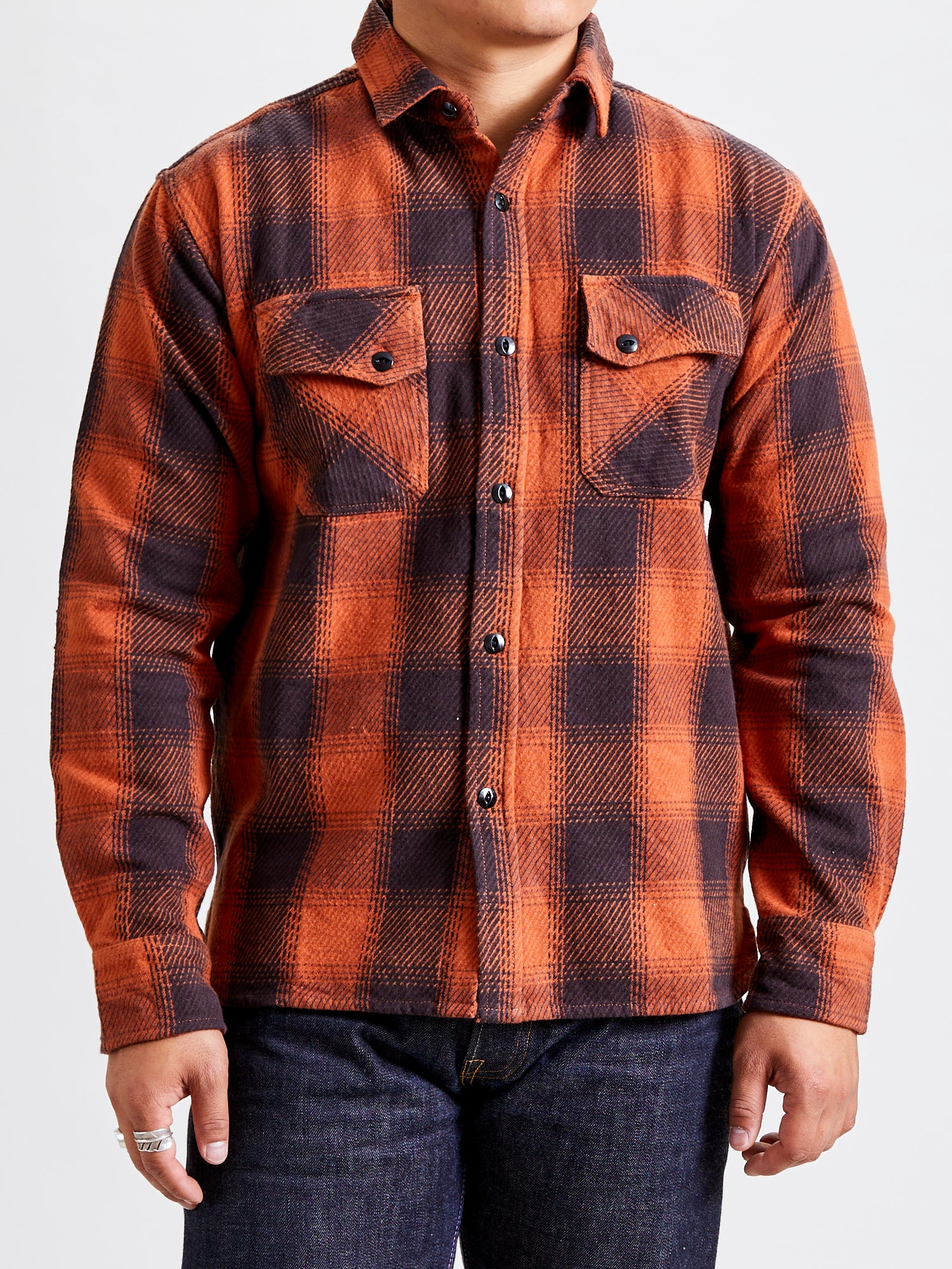 Crosscut Flannel in Rust Twill - Image 2