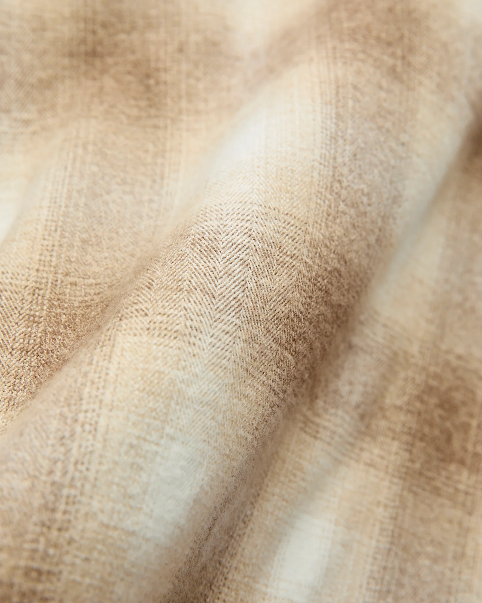Crosscut Flannel in Sand Ombre - Image 7