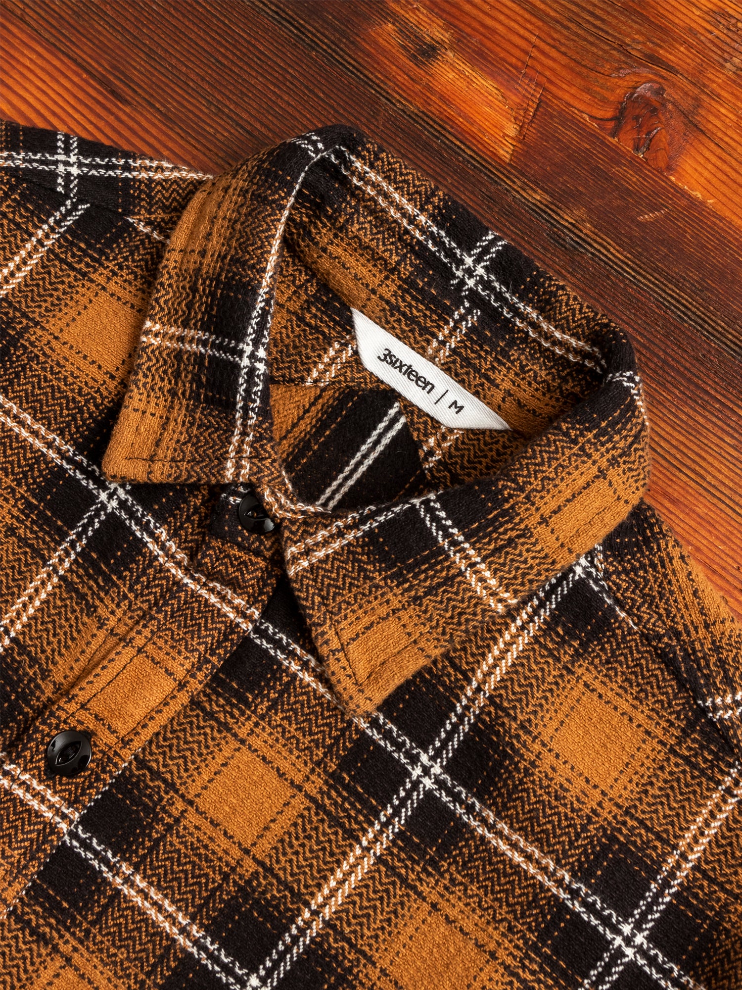 Crosscut Flannel in Sienna - Image 3