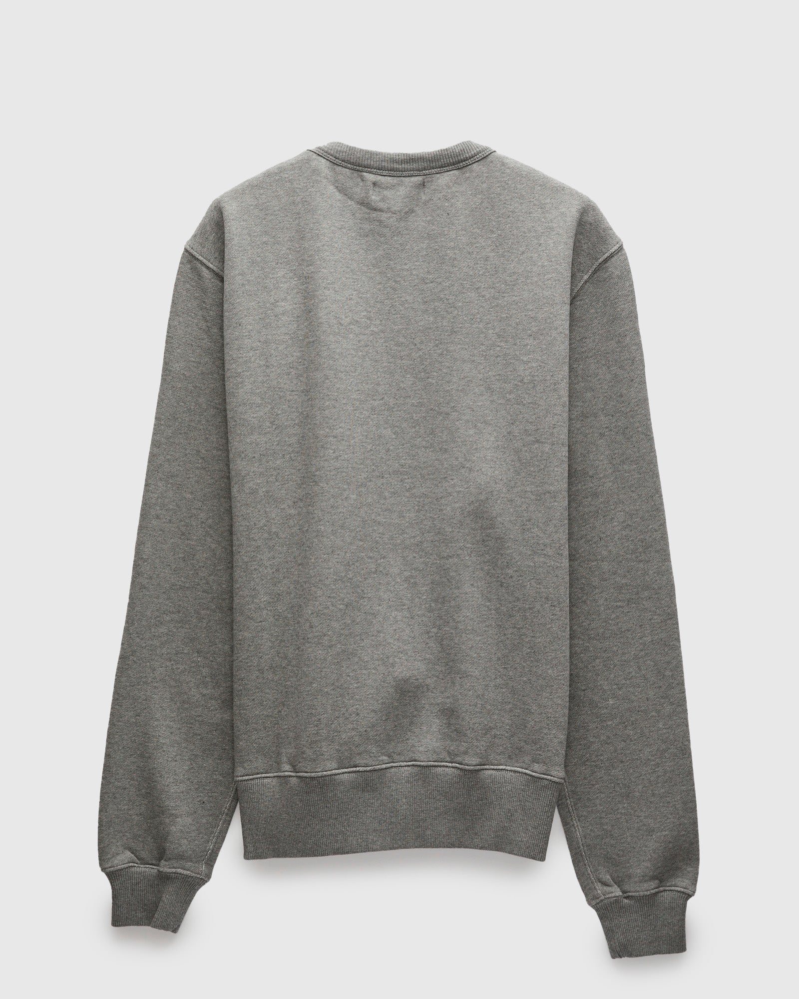 CSW28 "Good Basics" Organic Cotton Crewneck Sweater in Grey Melange - Image 2