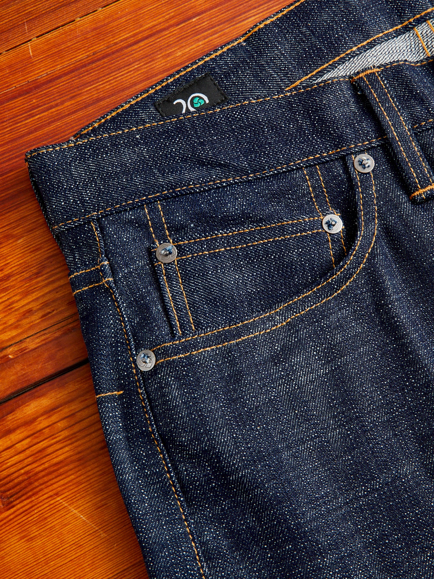 CT-102xn "Natural Indigo" 15.4oz Selvedge Denim - Classic Tapered Fit - Image 6