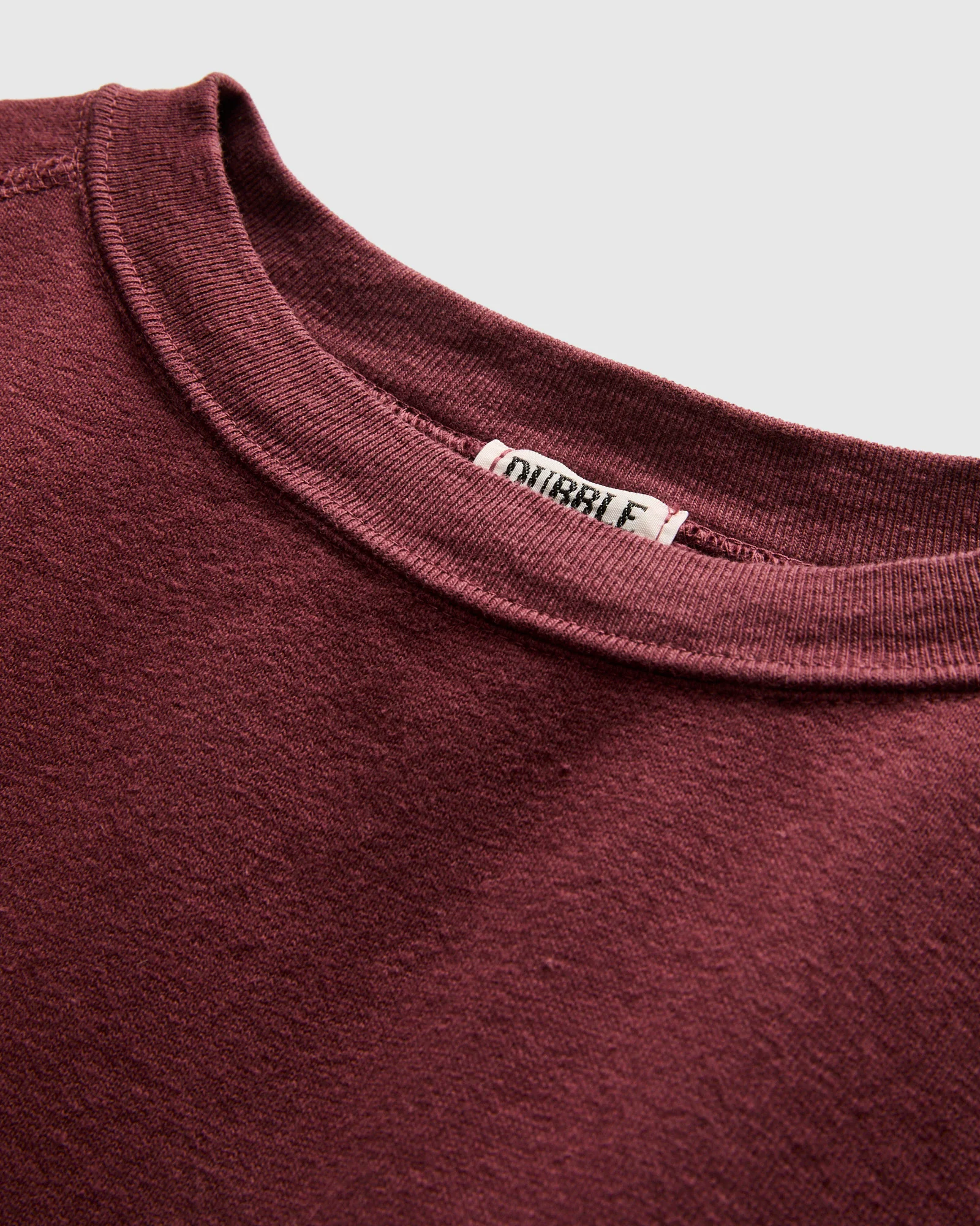 Cut Off Sleeve Sweatshirt in Bordeaux - Image 5