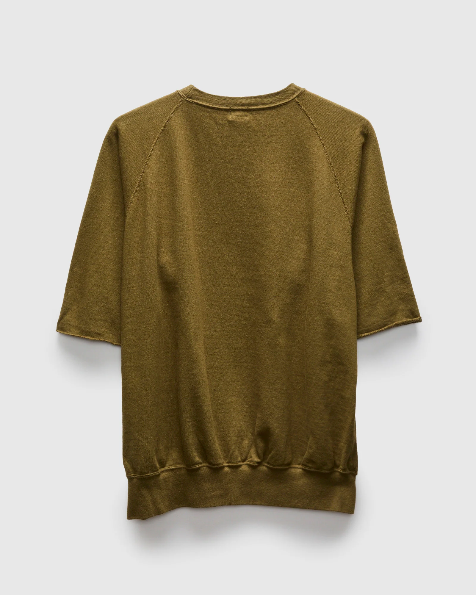 Cut Off Sleeve Sweatshirt in Khaki - Image 3