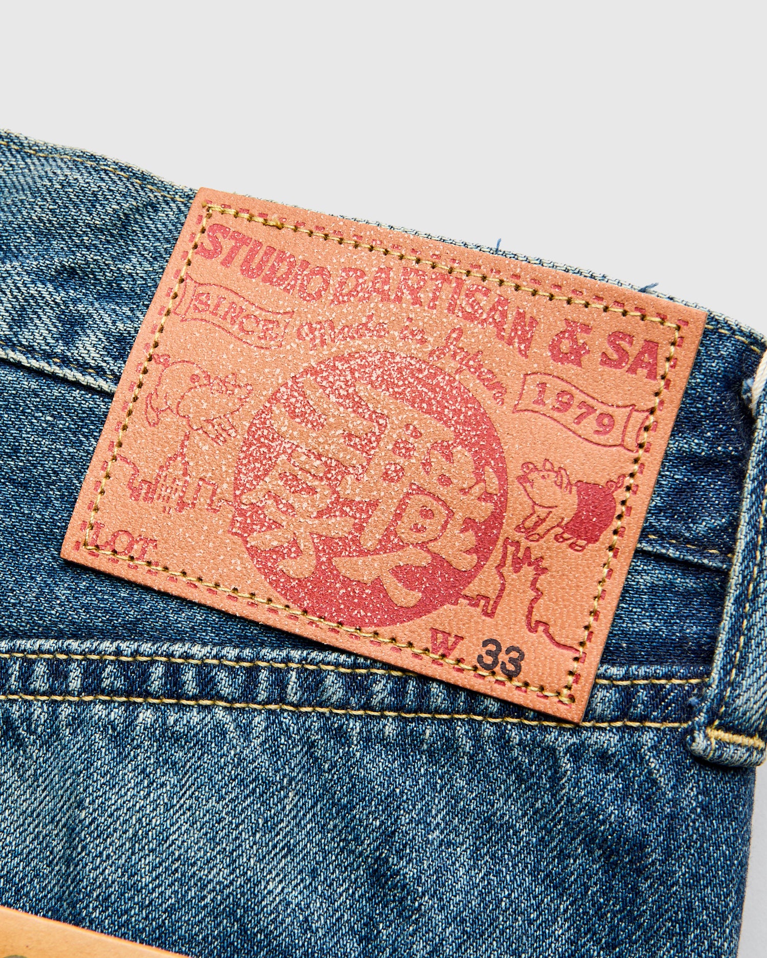 D1844US "1950s Wash" 12.5oz Selvedge Denim - Regular Straight Fit - Image 6