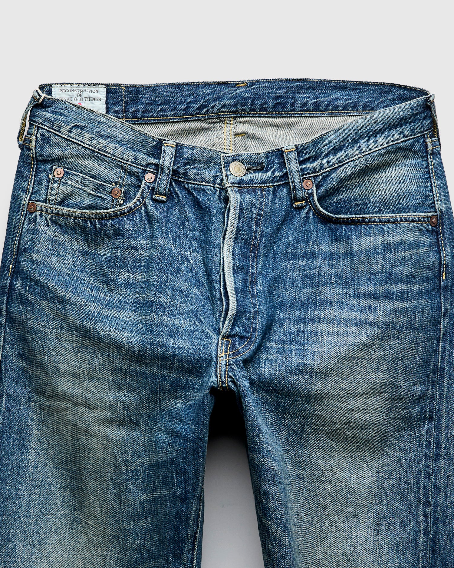 D1844US "1950s Wash" 12.5oz Selvedge Denim - Regular Straight Fit - Image 7