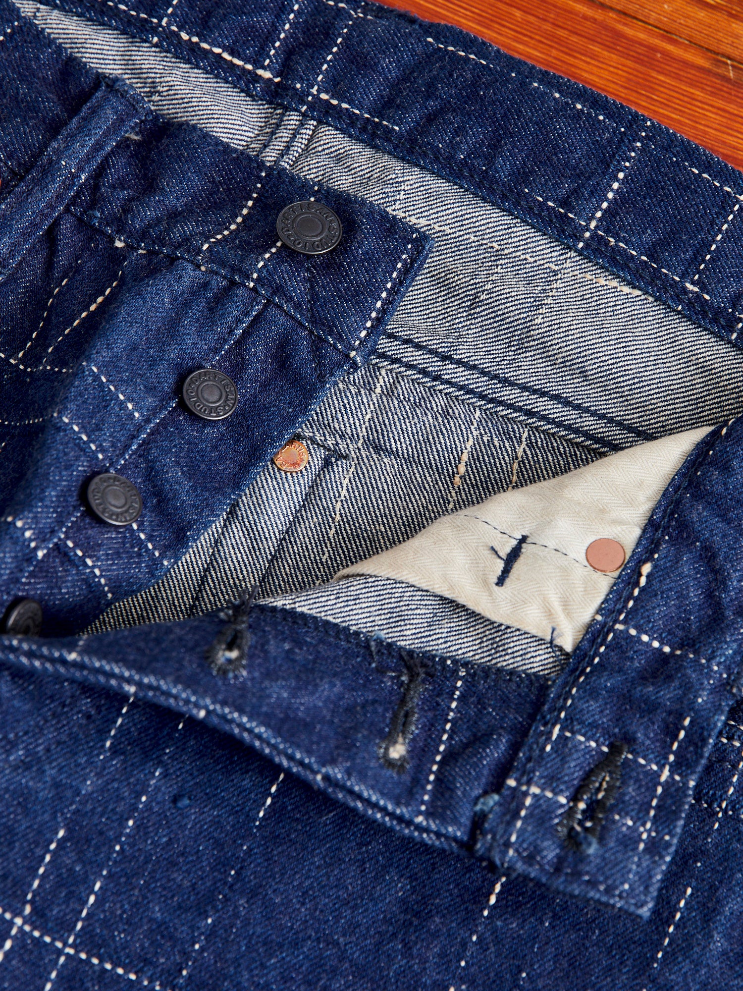 "Midare Kasuri" 14oz Selvedge Denim - Relaxed Tapered Fit - Image 8