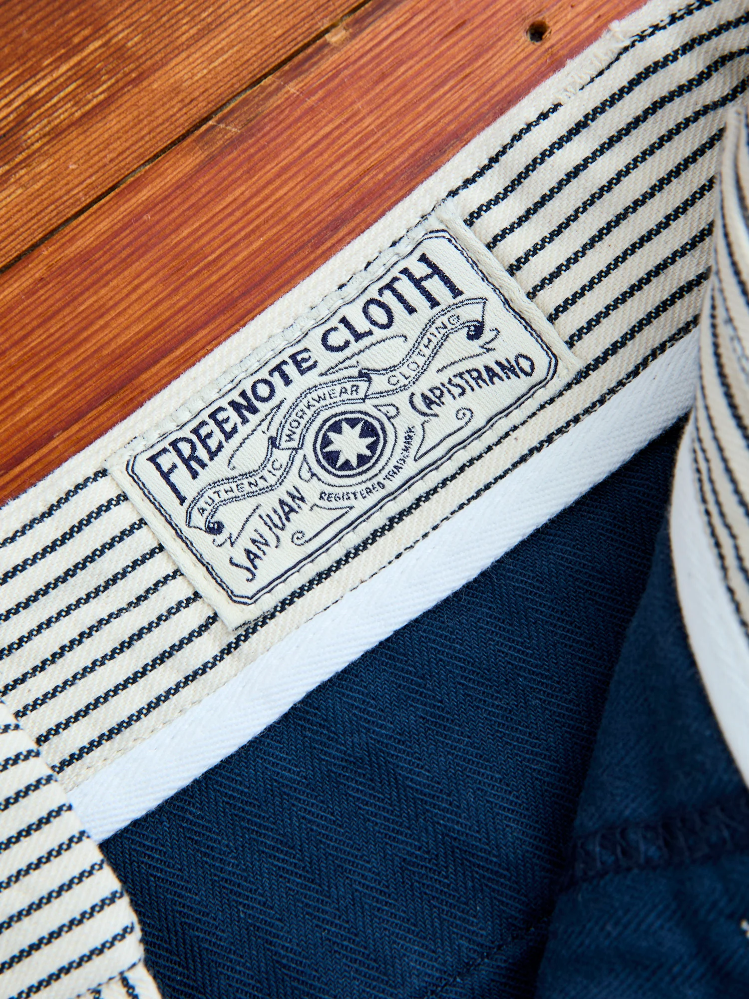 Deck Pant in Indigo Stripe - Image 8