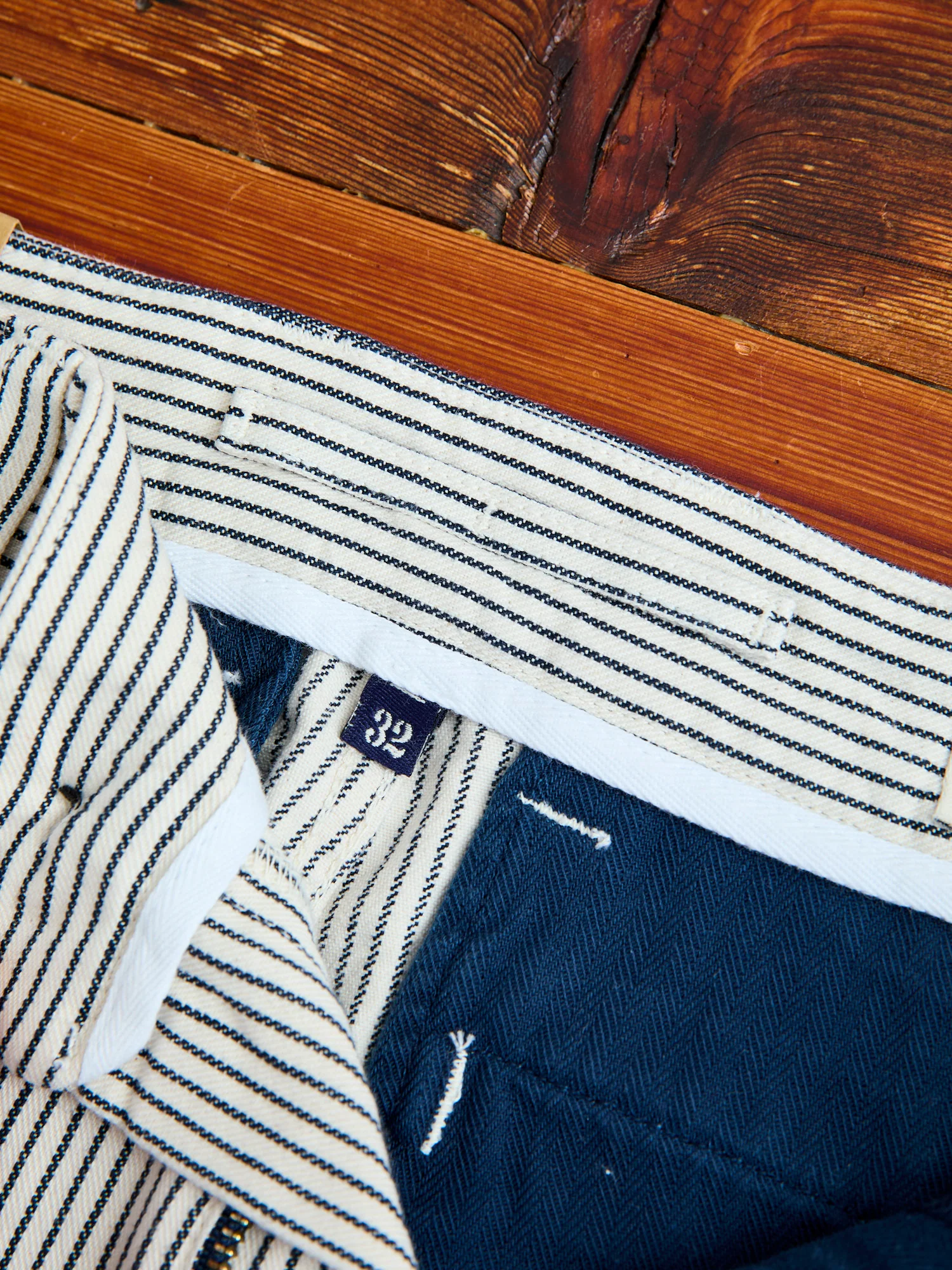 Deck Pant in Indigo Stripe - Image 9