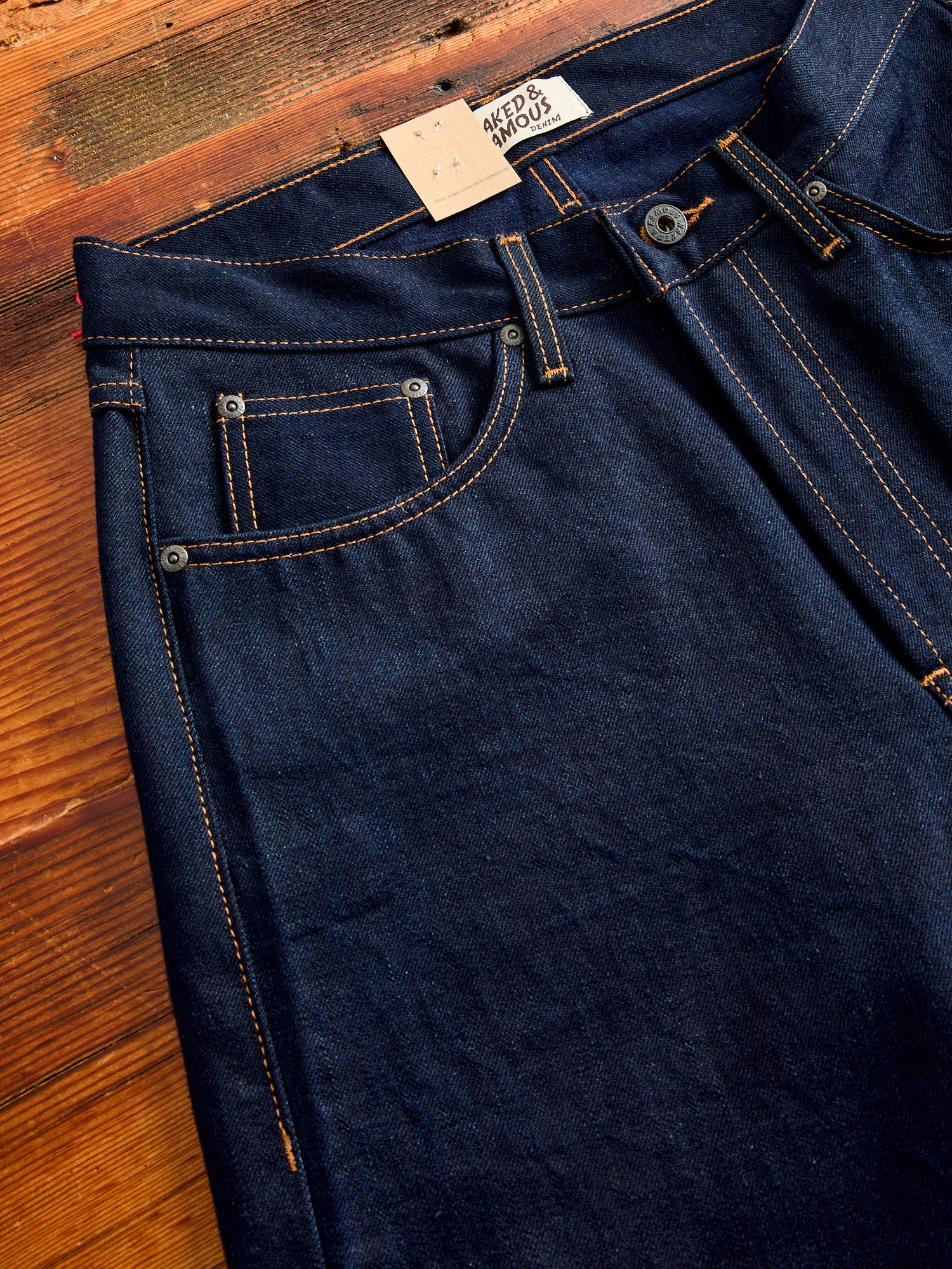 "Deep Sea Selvedge" 12.5oz Double Indigo Selvedge Denim - True Guy Fit - Image 5